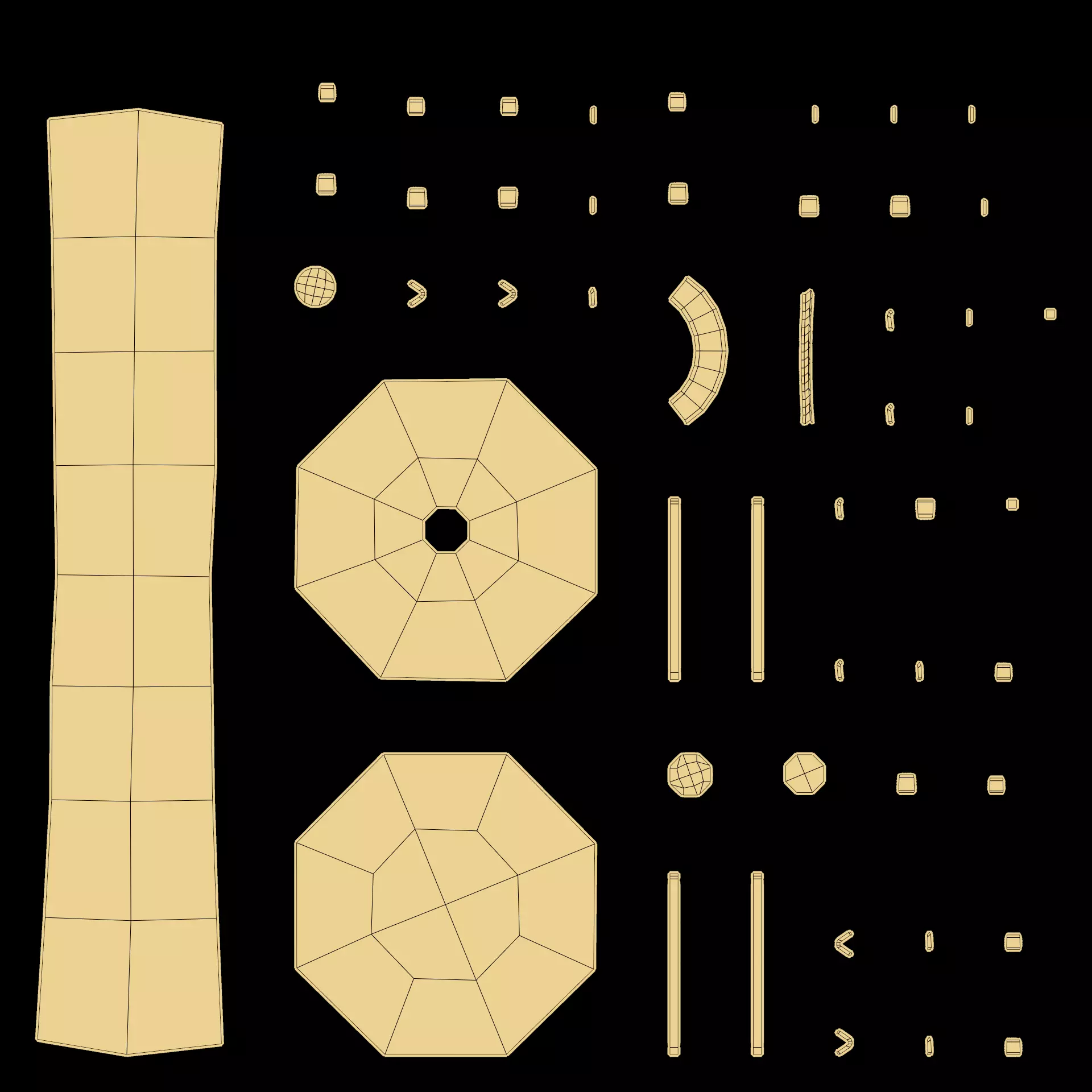 Christmas Ornament Collection - Decorative Set Low-poly 3D model_12