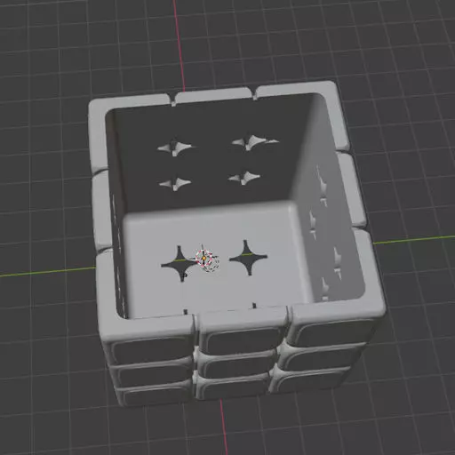 Rubik Cube Pen Holder 3D Printable Desk Organizer Free 3D print model_2