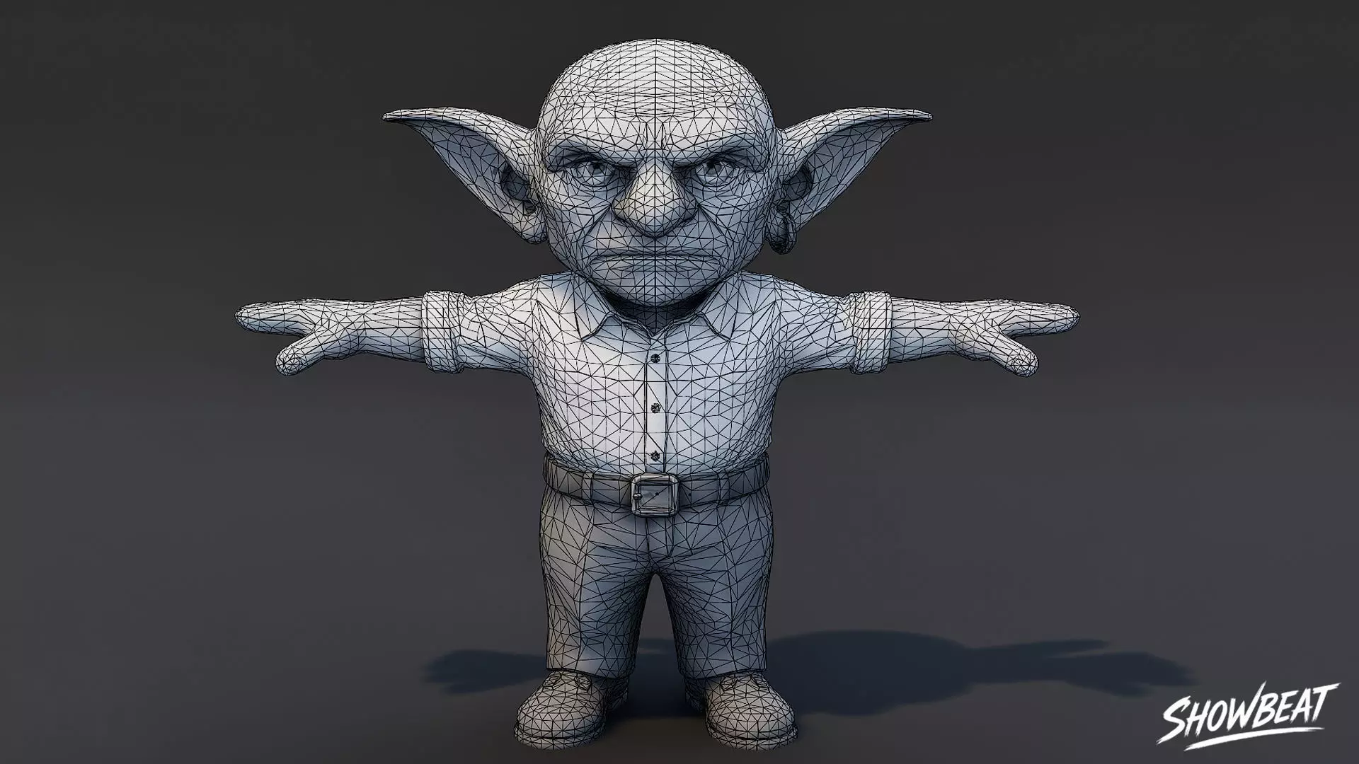 Rich Goblin T-Pose Low-poly 3D model_6