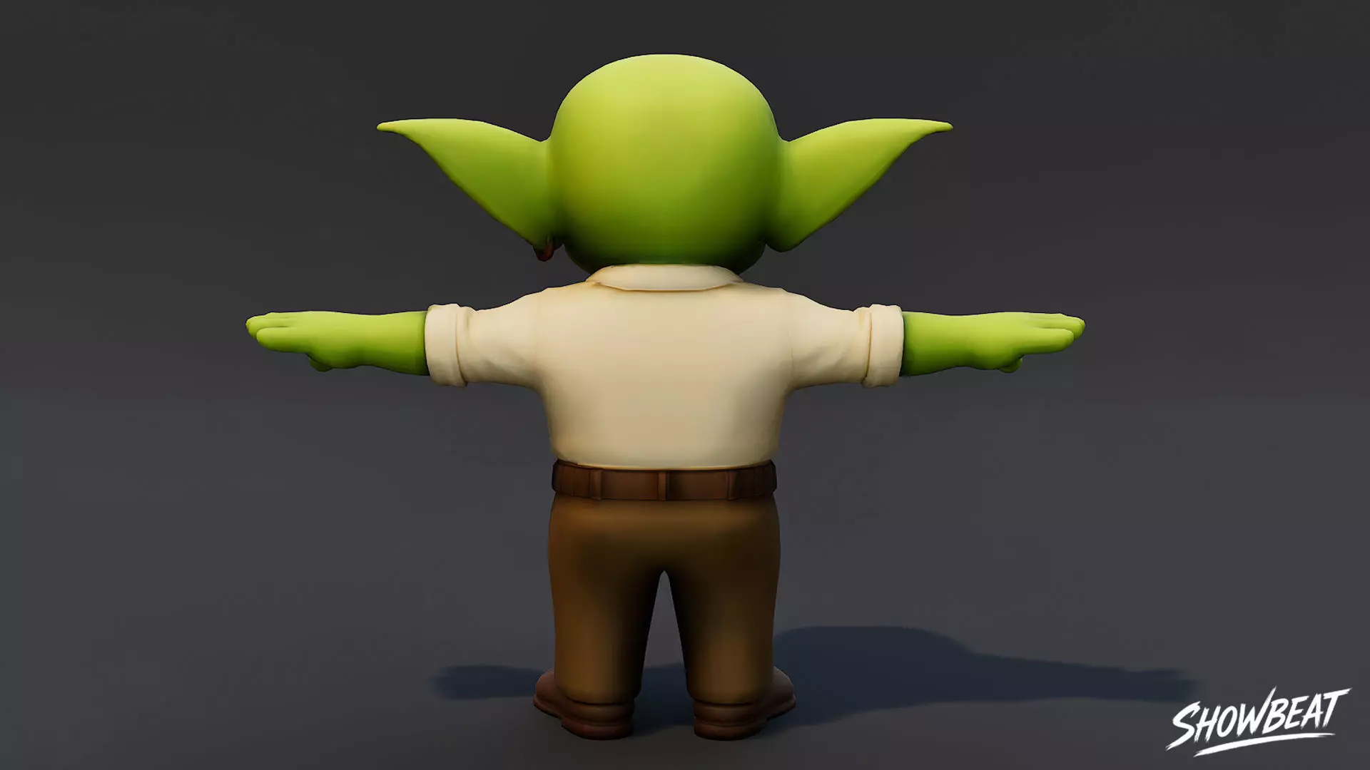 Rich Goblin T-Pose Low-poly 3D model_3