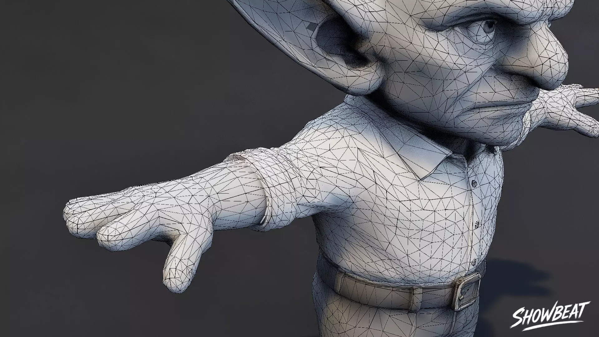 Rich Goblin T-Pose Low-poly 3D model_9