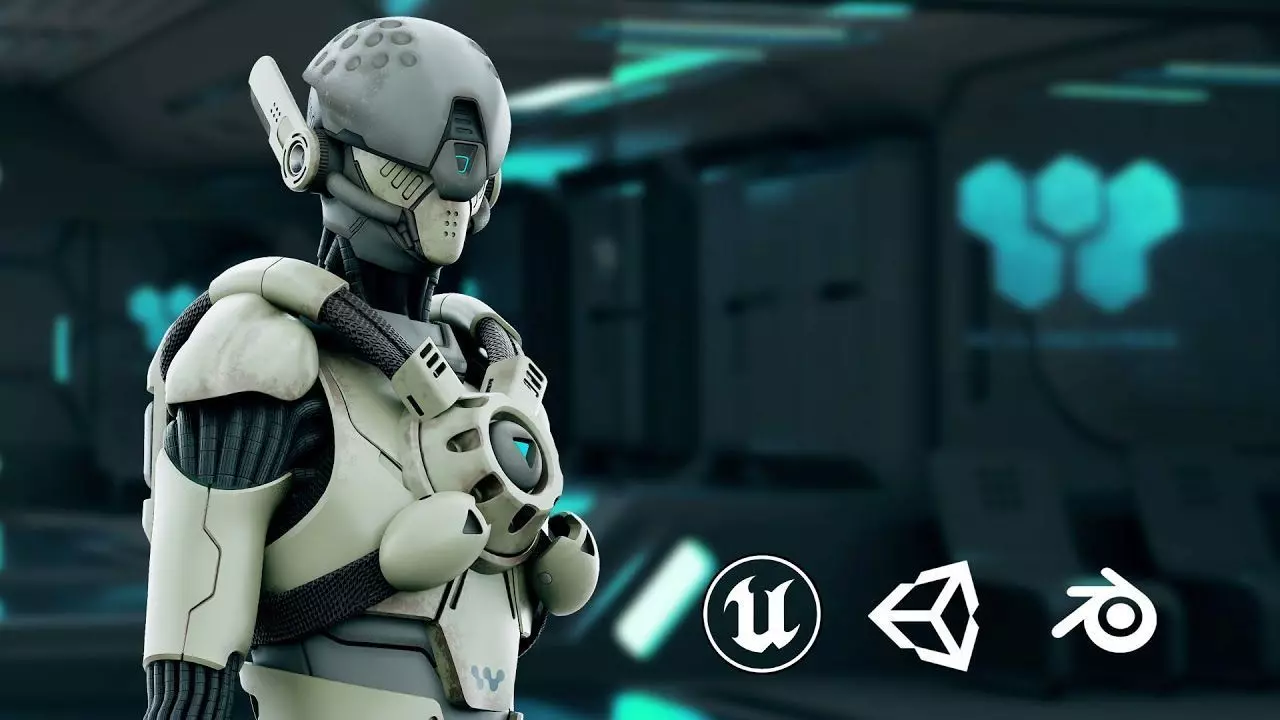 CYBORGTOPIA B-14 Rigged for Unreal Engine - Unity - MIXAMO 3D model