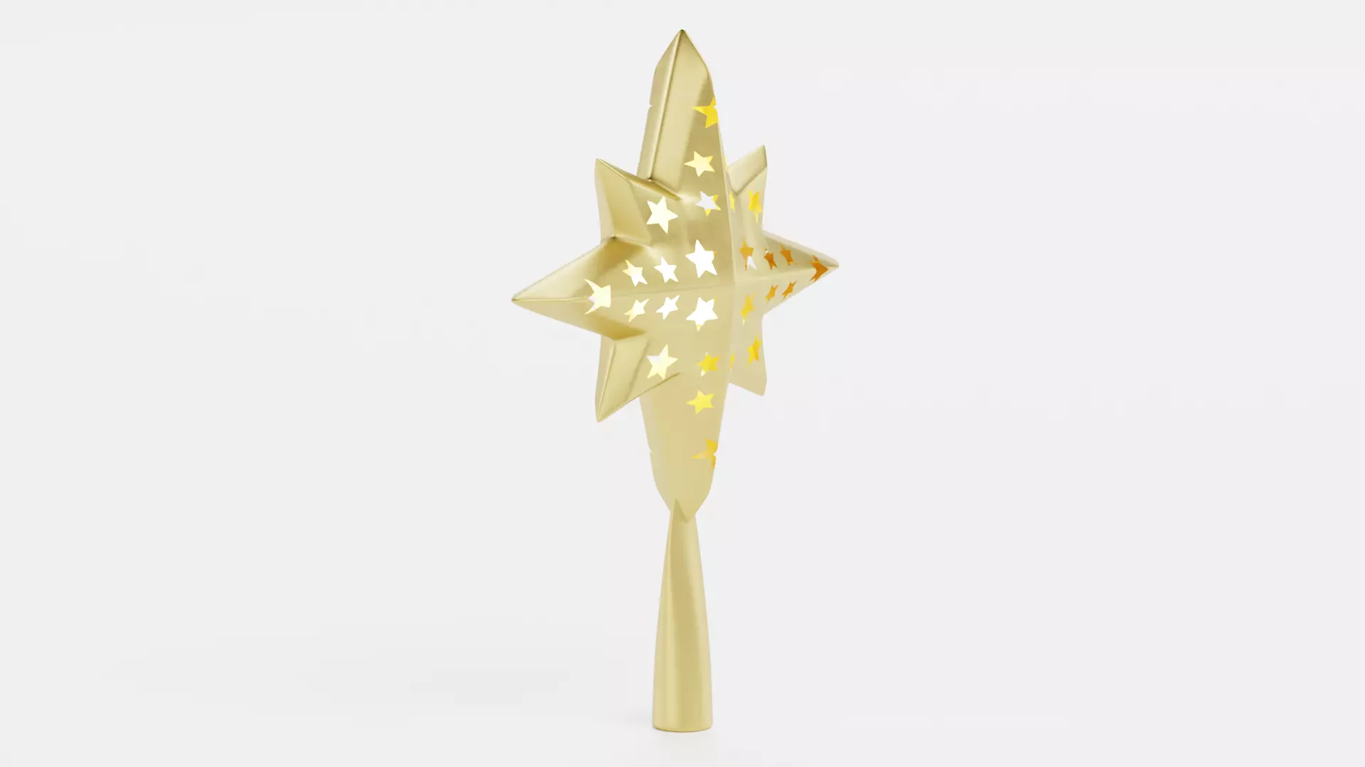 Christmas Star Topper Low-poly 3D model_2