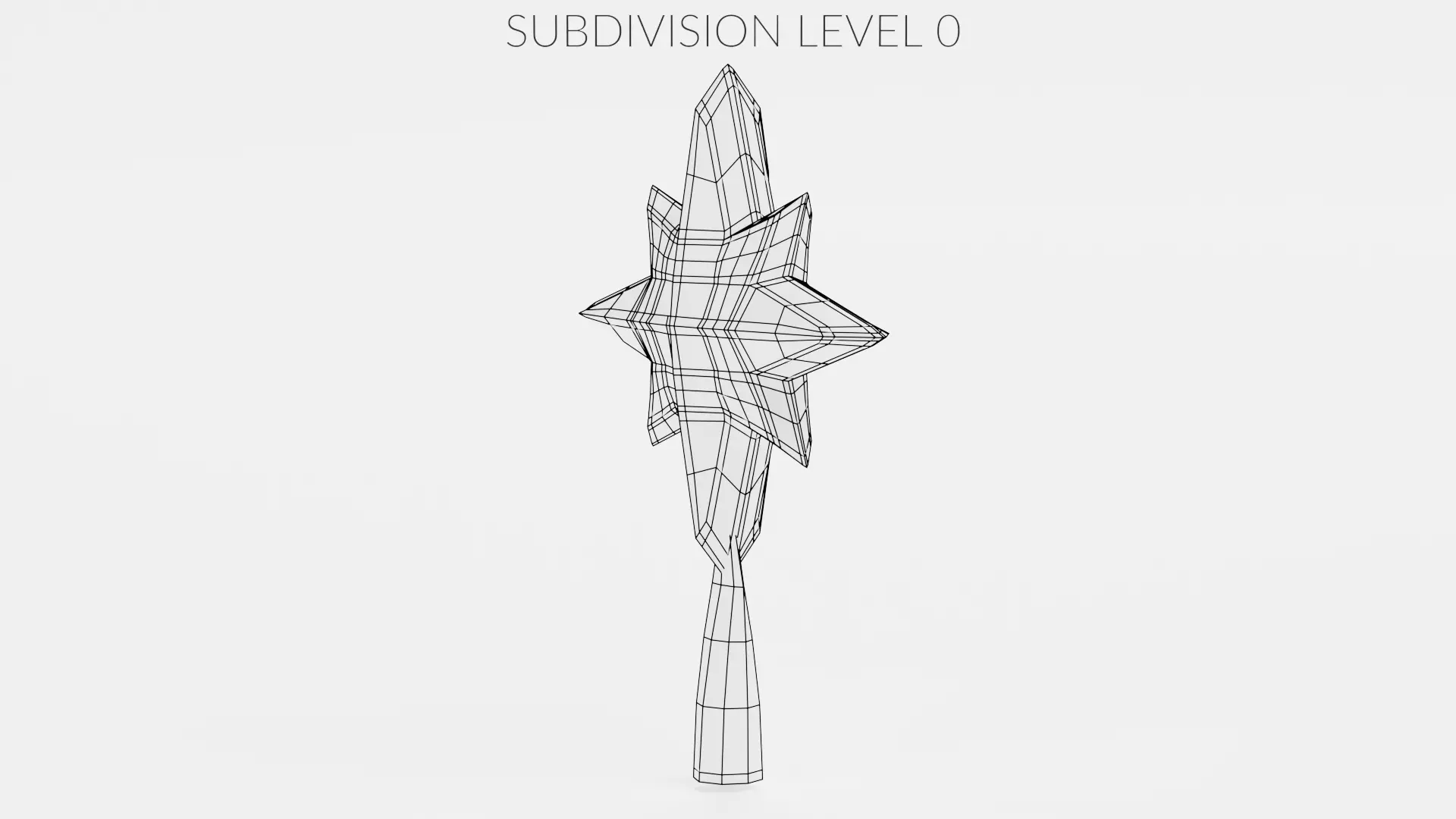 Christmas Star Topper Low-poly 3D model_9