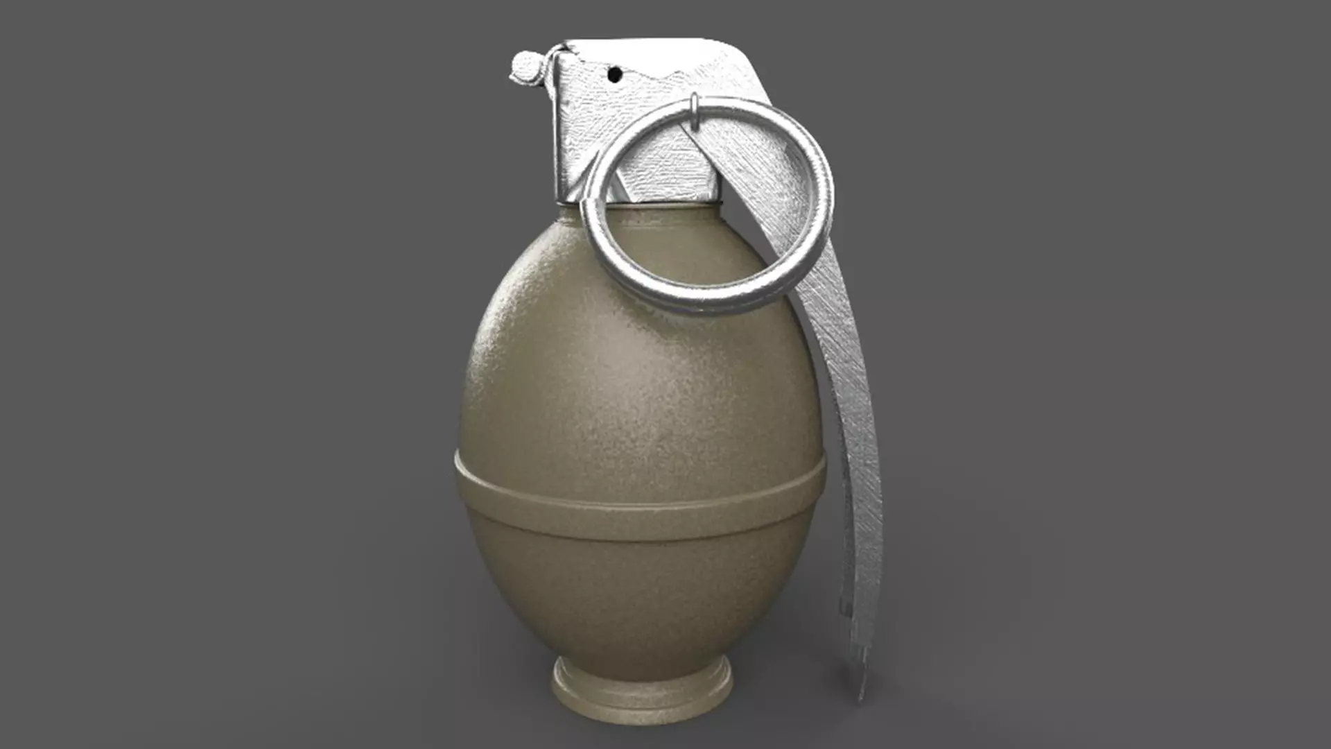 Hand Grenade Low-poly 3D model_0