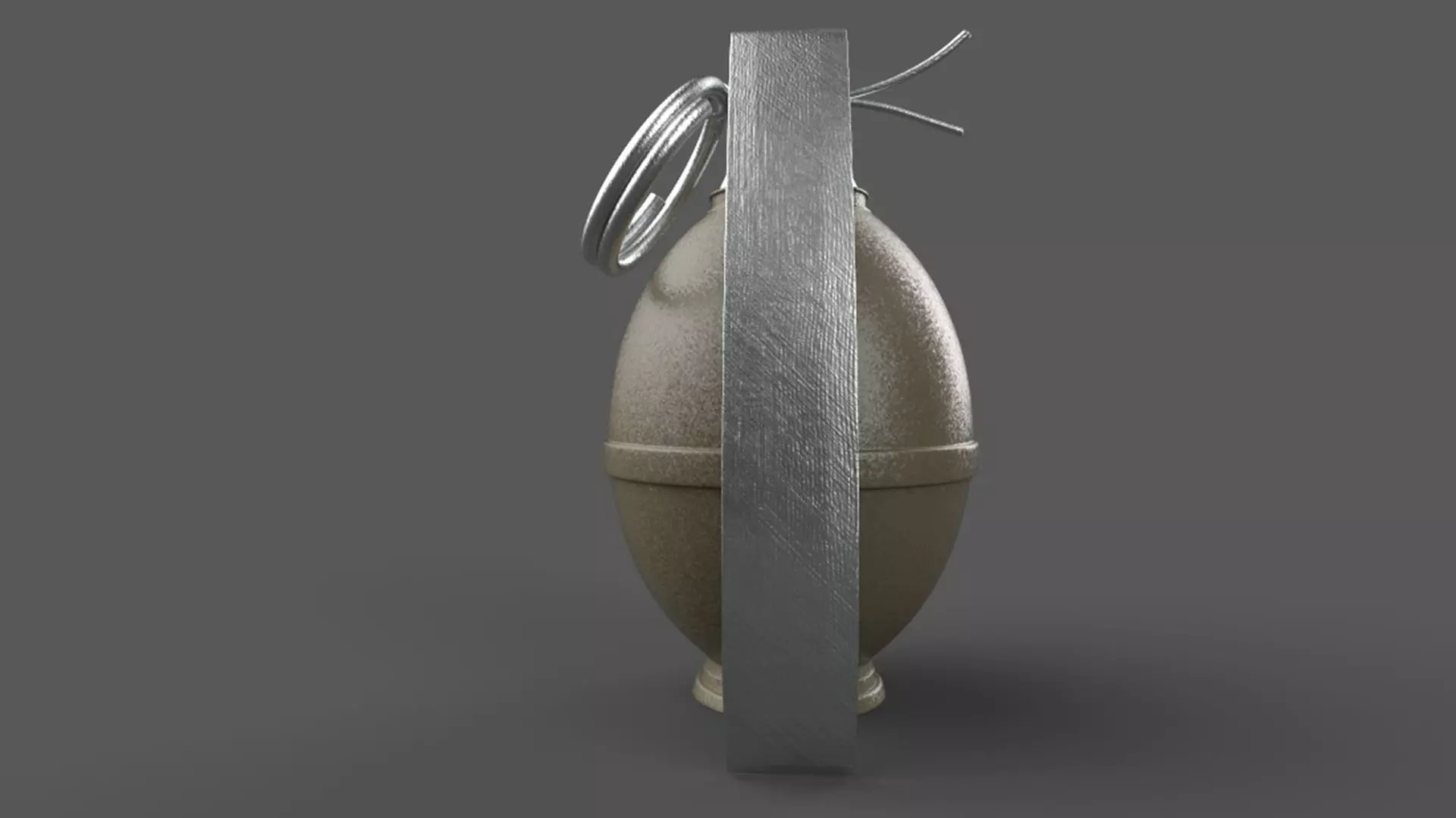Hand Grenade Low-poly 3D model_3