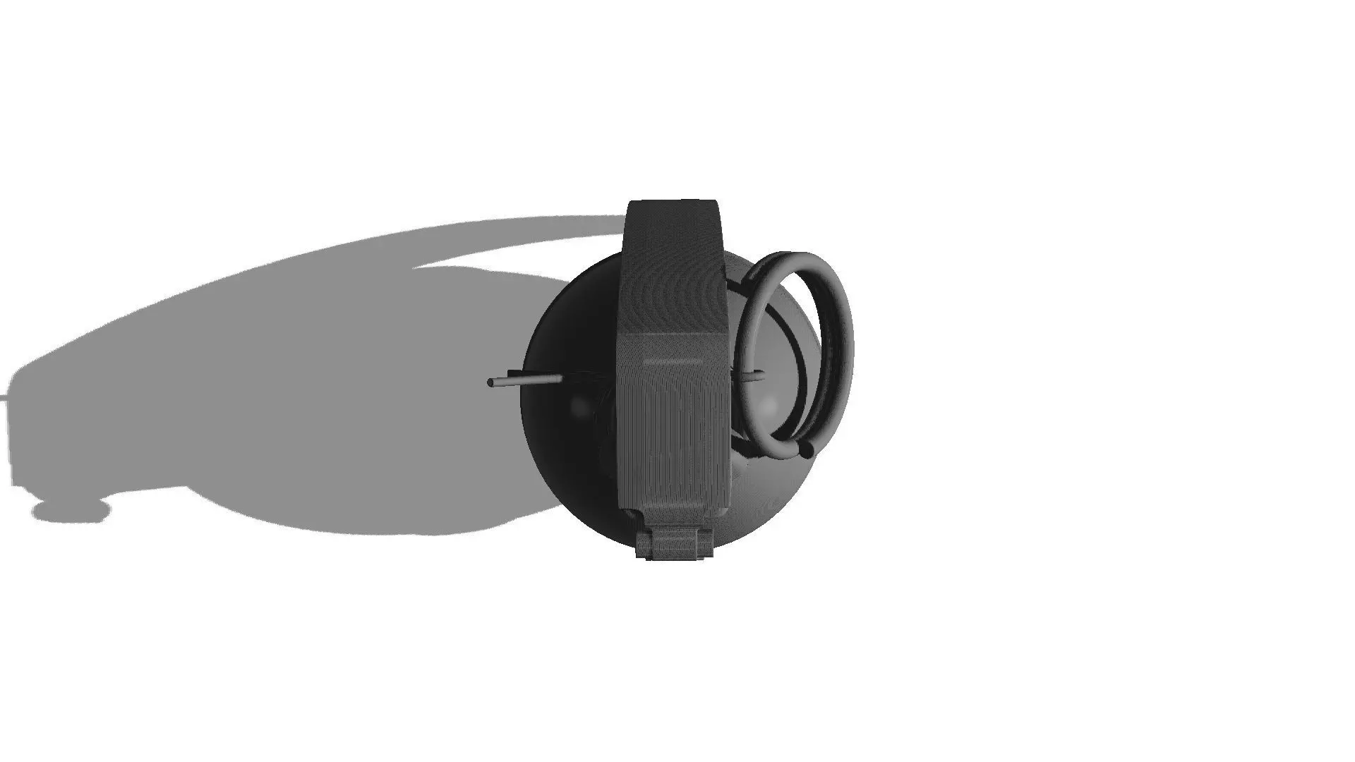 Hand Grenade Low-poly 3D model_8