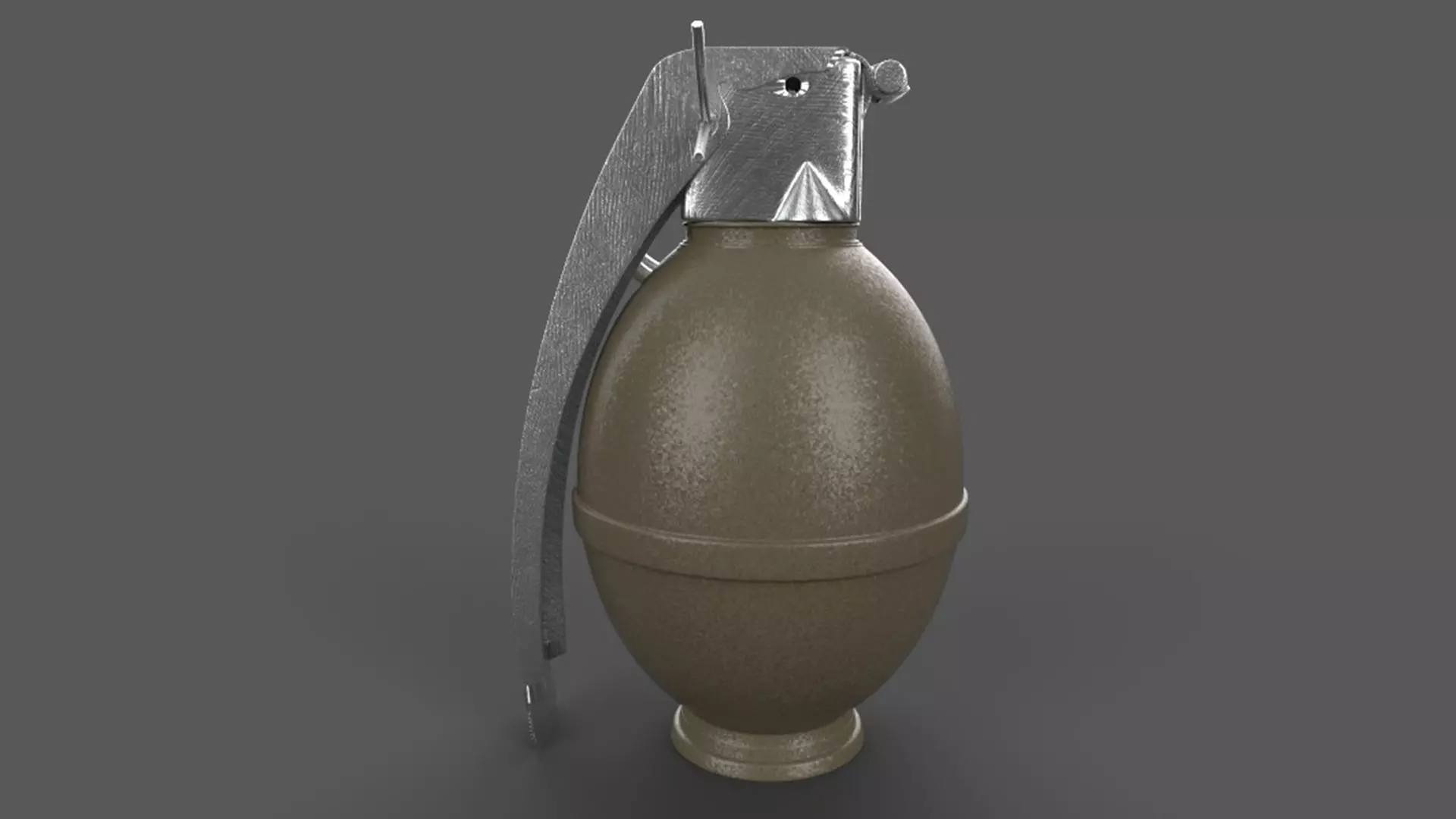 Hand Grenade Low-poly 3D model_2
