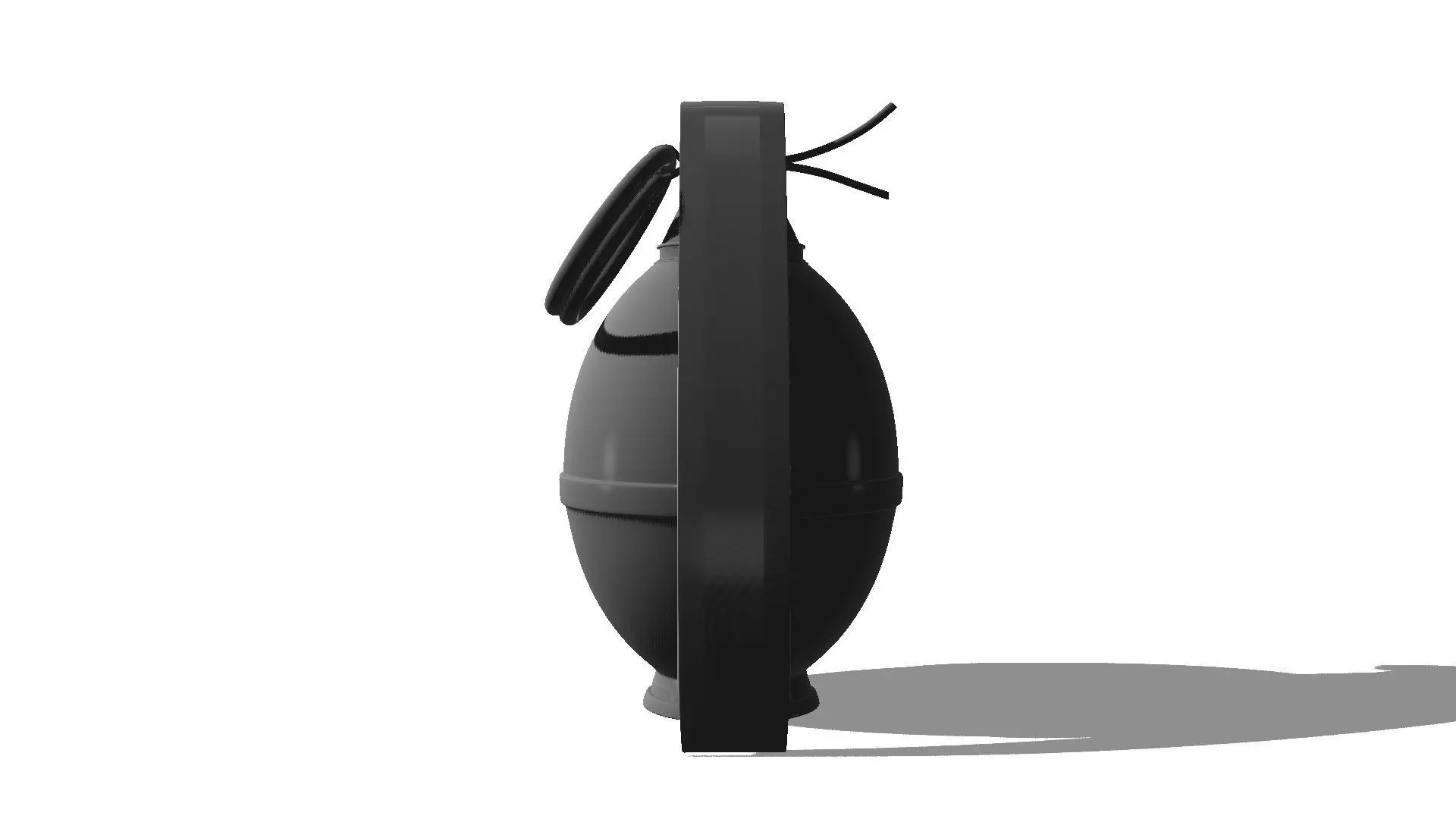 Hand Grenade Low-poly 3D model_7