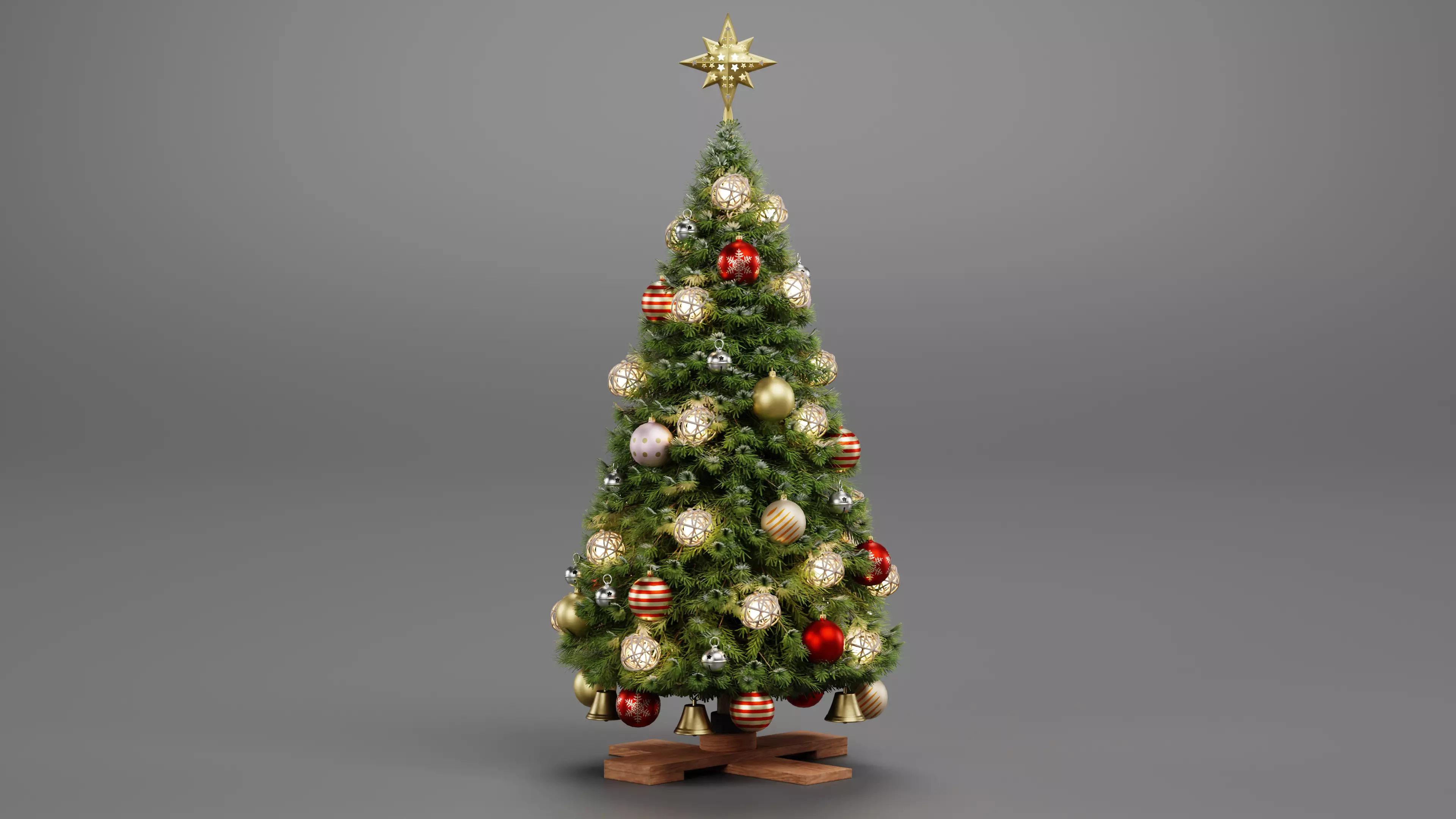 Christmas Tree - Decorated Low-poly 3D model