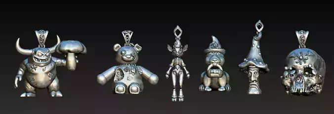 Fantasy Character Pendant Collection 