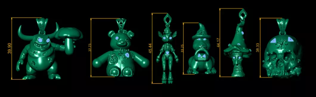 Fantasy Character Pendant Collection 3D print model_11