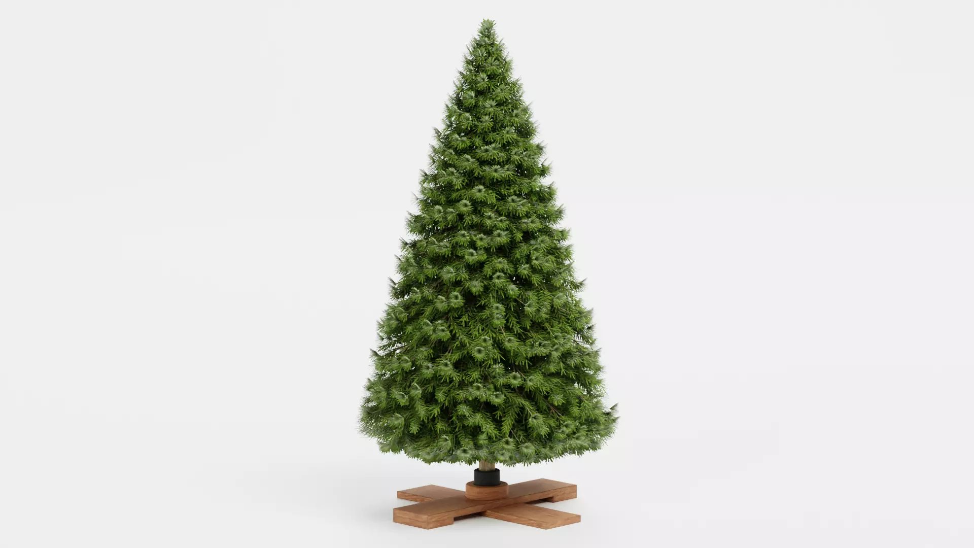 Christmas Tree - Plain Low-poly 3D model_0