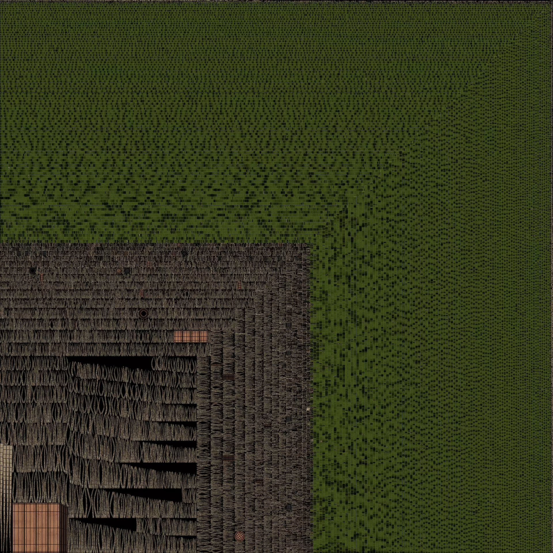 Christmas Tree - Plain Low-poly 3D model_6