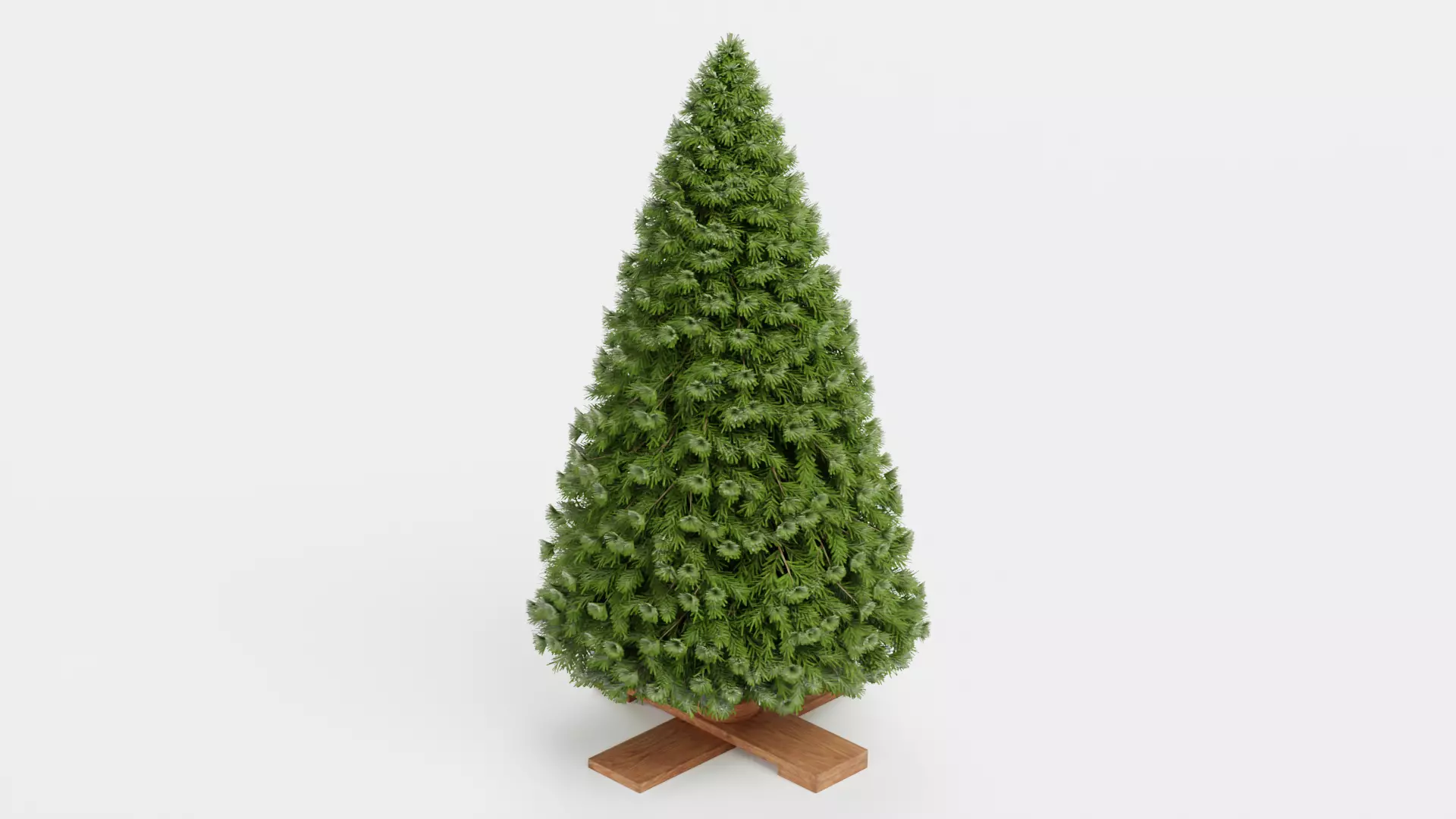 Christmas Tree - Plain Low-poly 3D model_3