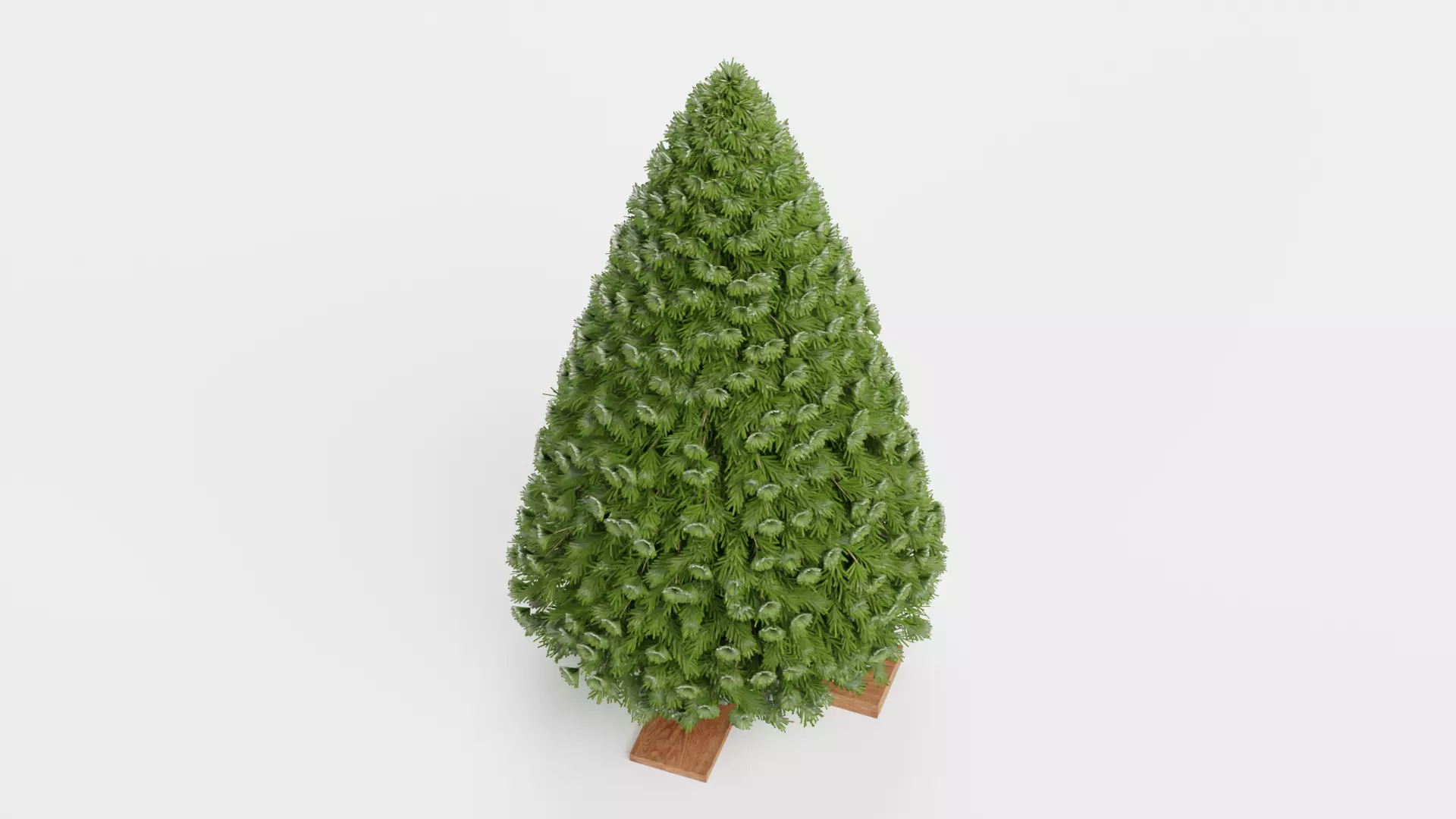 Christmas Tree - Plain Low-poly 3D model_4