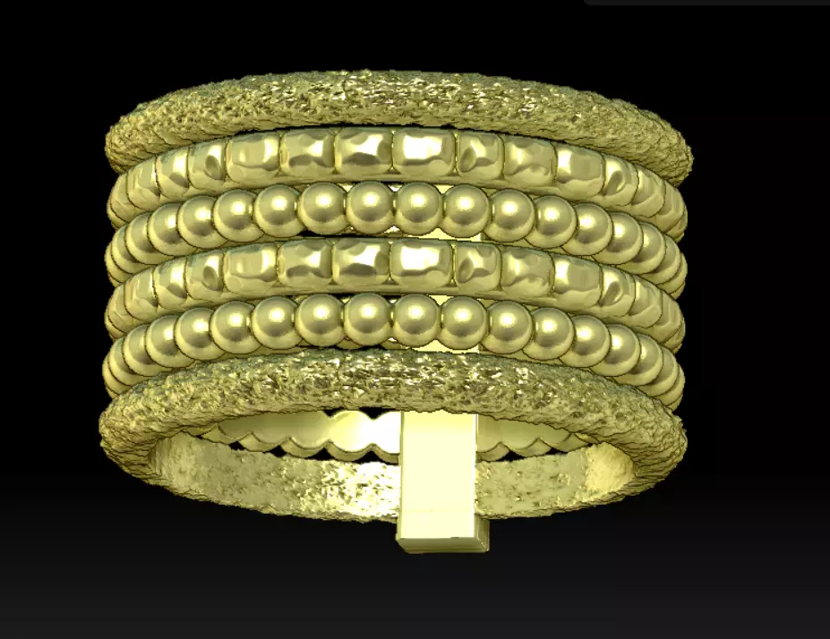 wide textured ring 3D print model_6