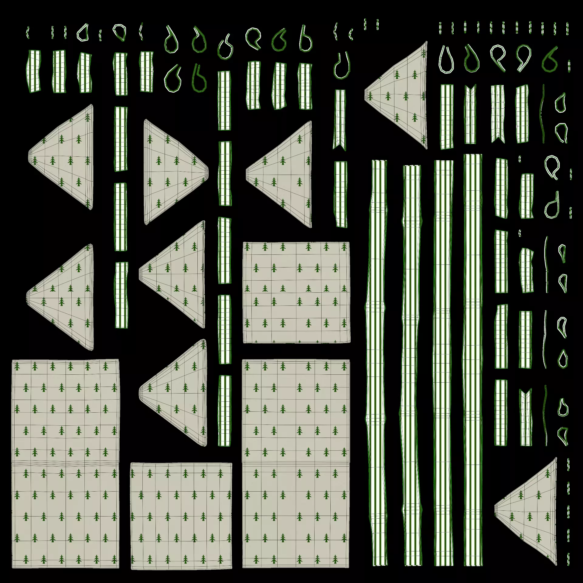 Christmas Tree with Gifts - Festive Scene Low-poly 3D model_24