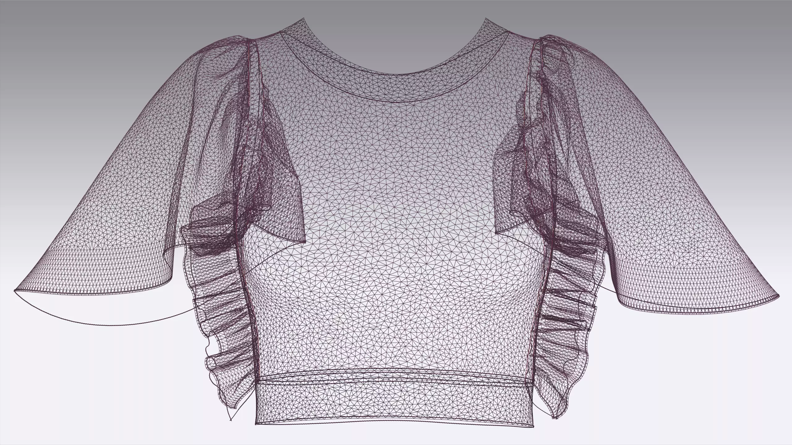 Girls Fashion Bralette Top V4 3D model_10