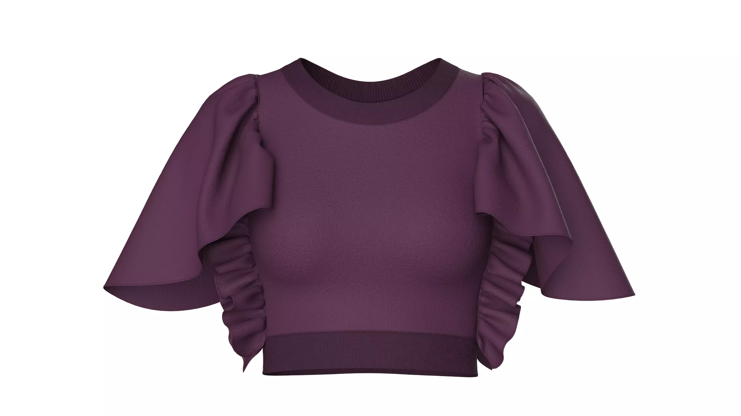 Girls Fashion Bralette Top V4 3D model_6