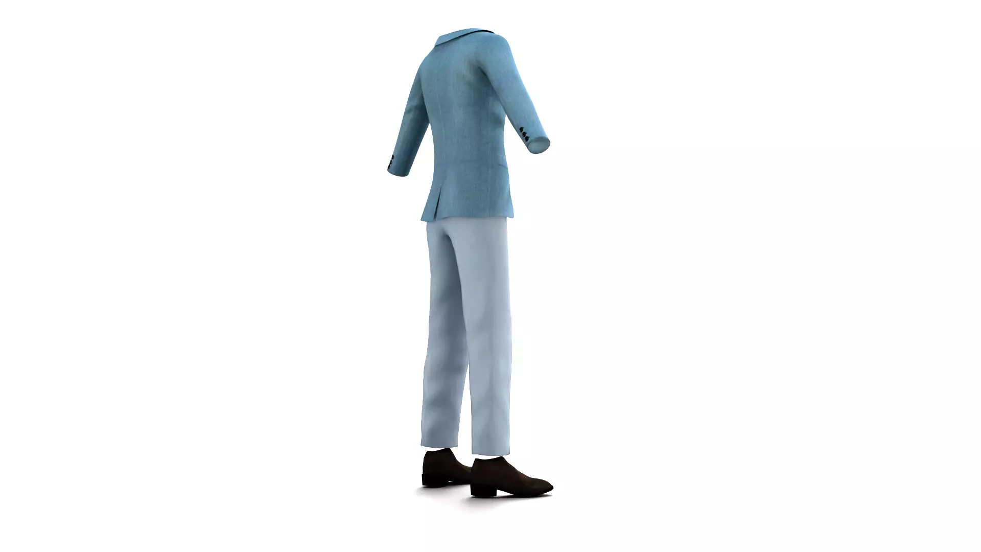 Man Suit with Shoes 3D model_4