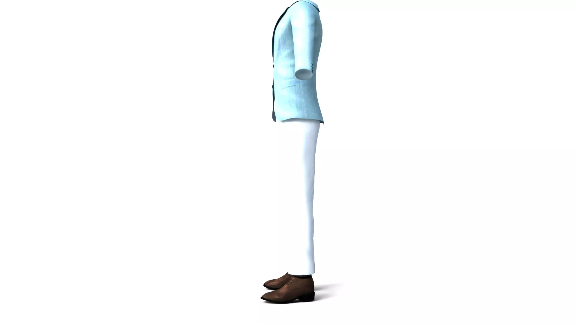 Man Suit with Shoes 3D model_3