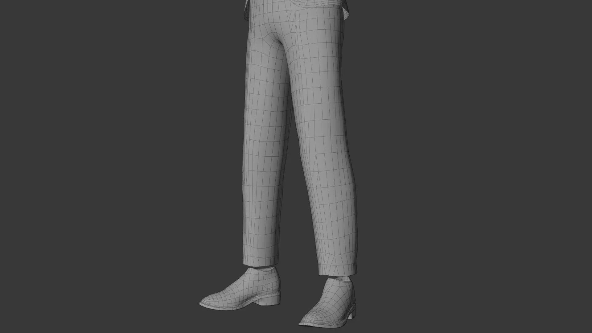 Man Suit with Shoes 3D model_13