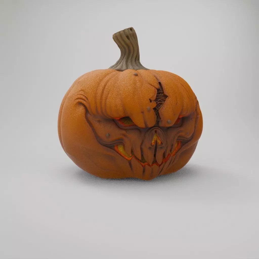 BOO Halloween Pumpkin 3D print model_8