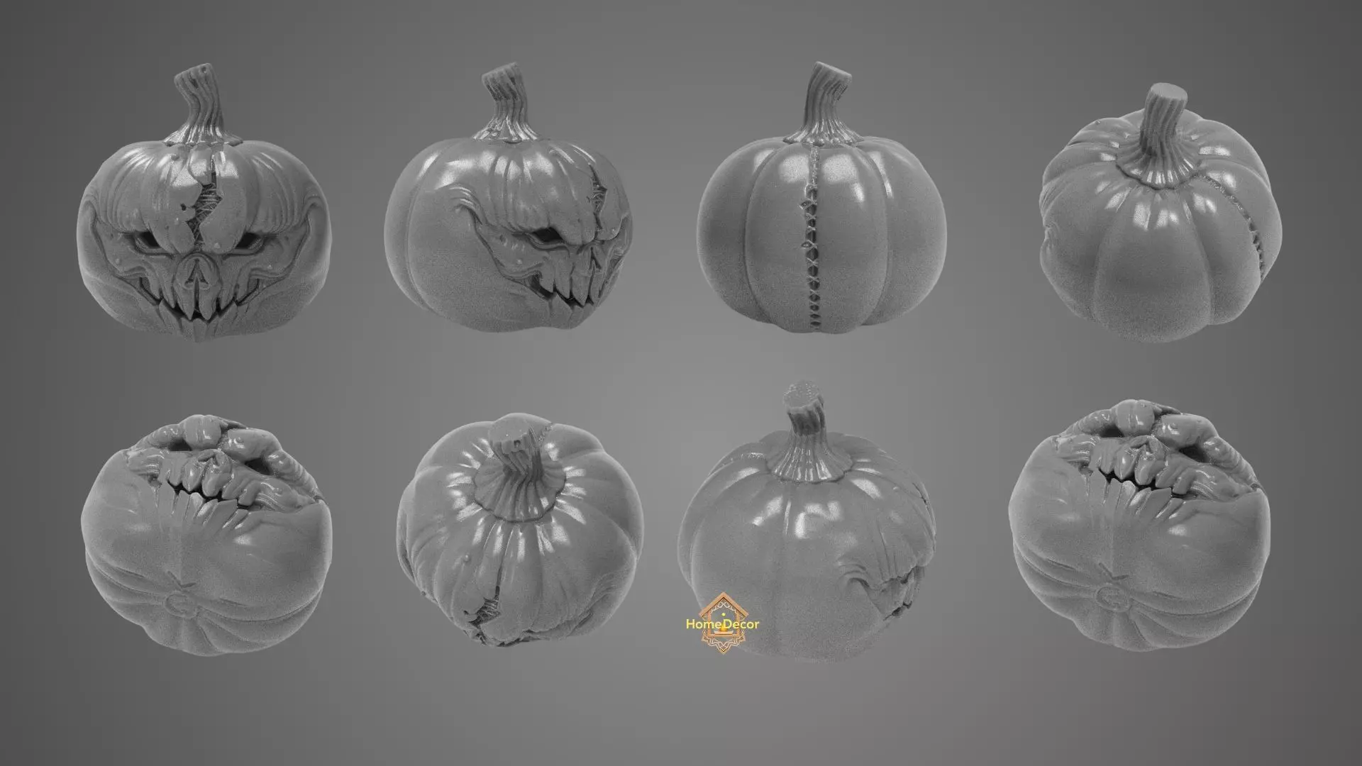 BOO Halloween Pumpkin 3D print model_2