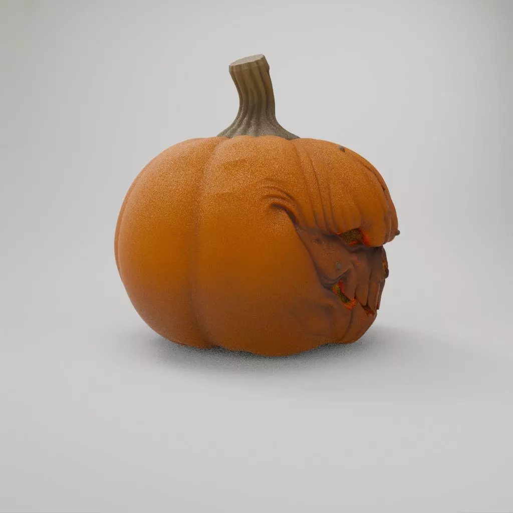 BOO Halloween Pumpkin 3D print model_5