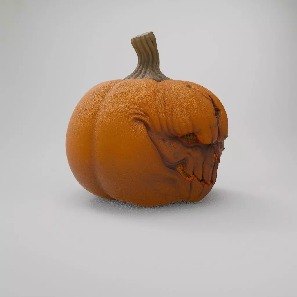 BOO Halloween Pumpkin 3D print model_7