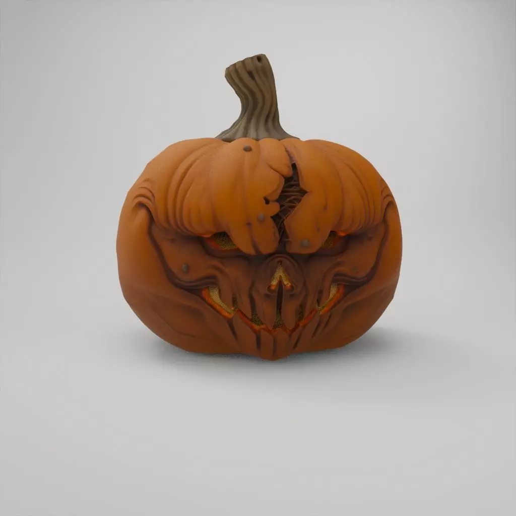 BOO Halloween Pumpkin 3D print model_3
