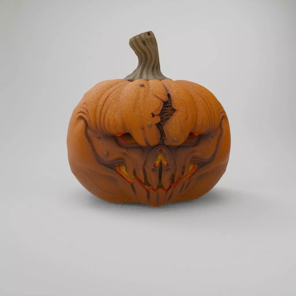 BOO Halloween Pumpkin 3D print model_9