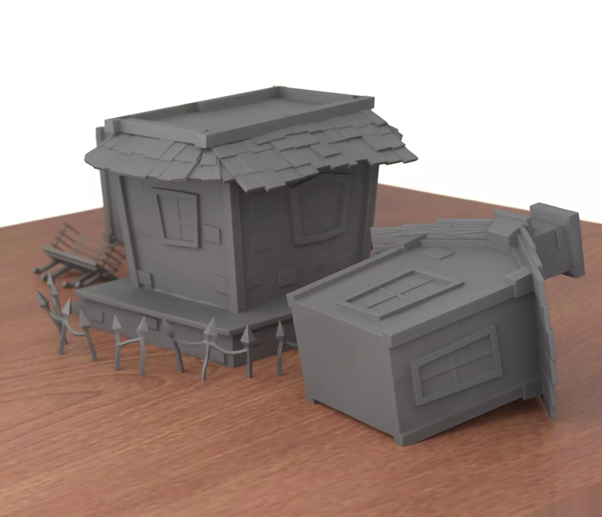 Haunted Halloween House 3D print model_6