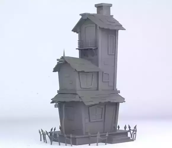 Haunted Halloween House 3D print model
