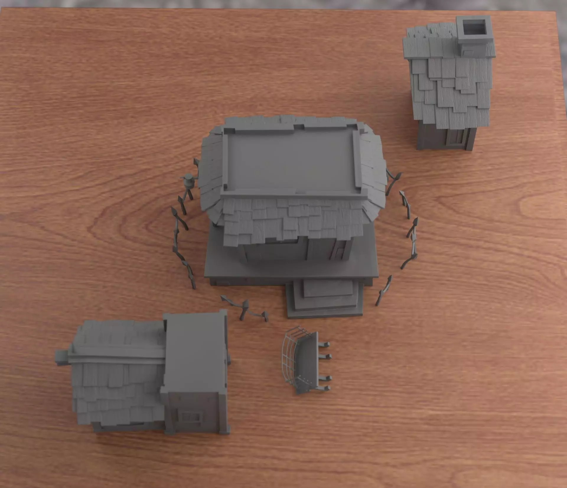 Haunted Halloween House 3D print model_5