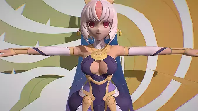 Luxia - Cyber Djinn - Gunvolt Record Cychronicle -  Anime Girl