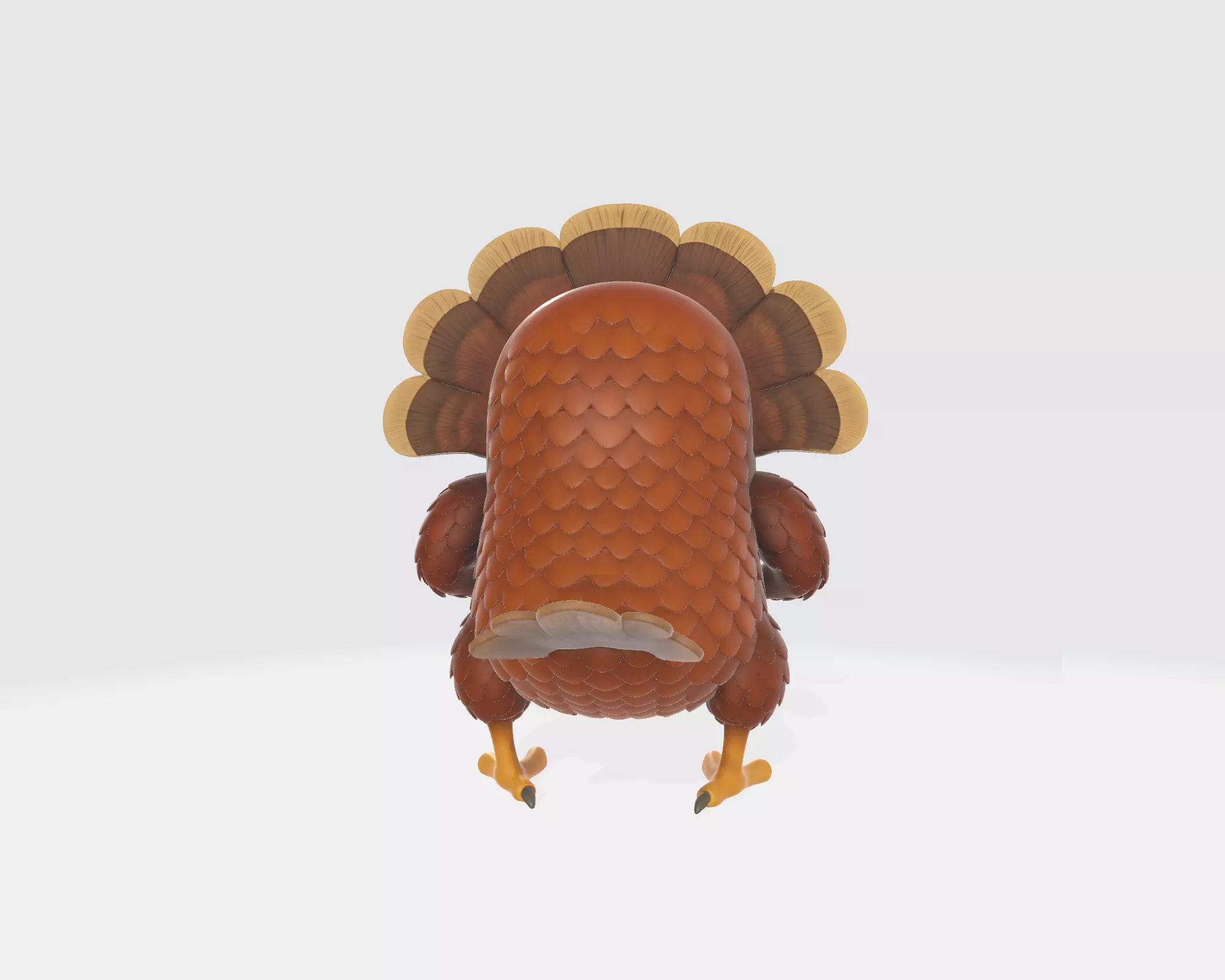 Cool Turkey with Sunglasses  Funny Thanksgiving Decor 3D print model_3