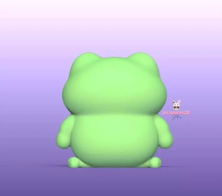 Angry Frog 3D print model_4