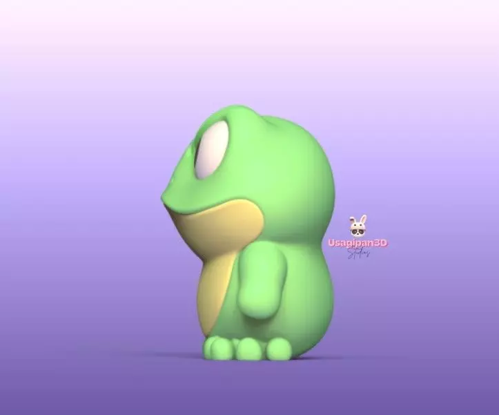 Angry Frog 3D print model_3