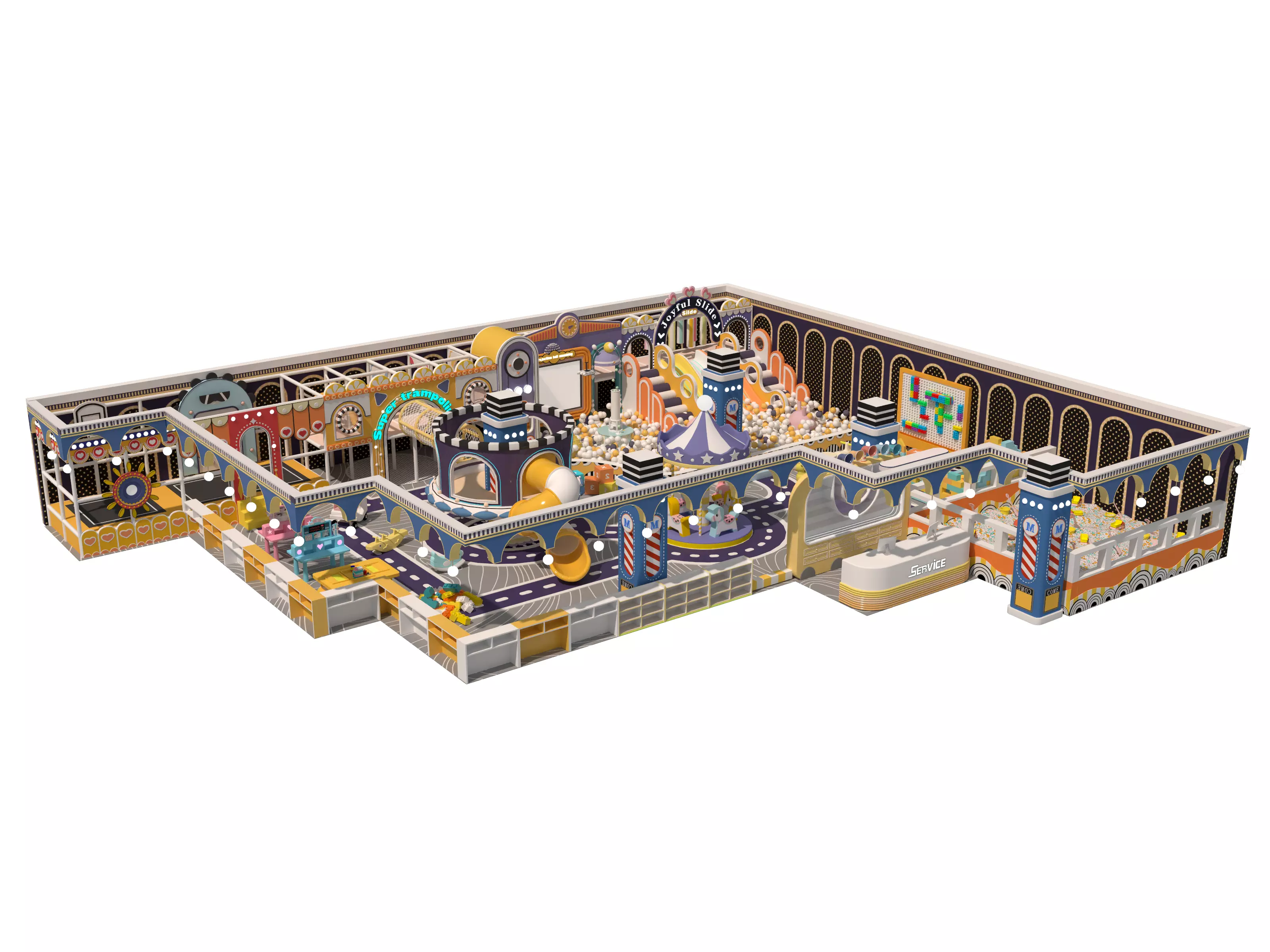 Children playground04 Low-poly 3D model_0