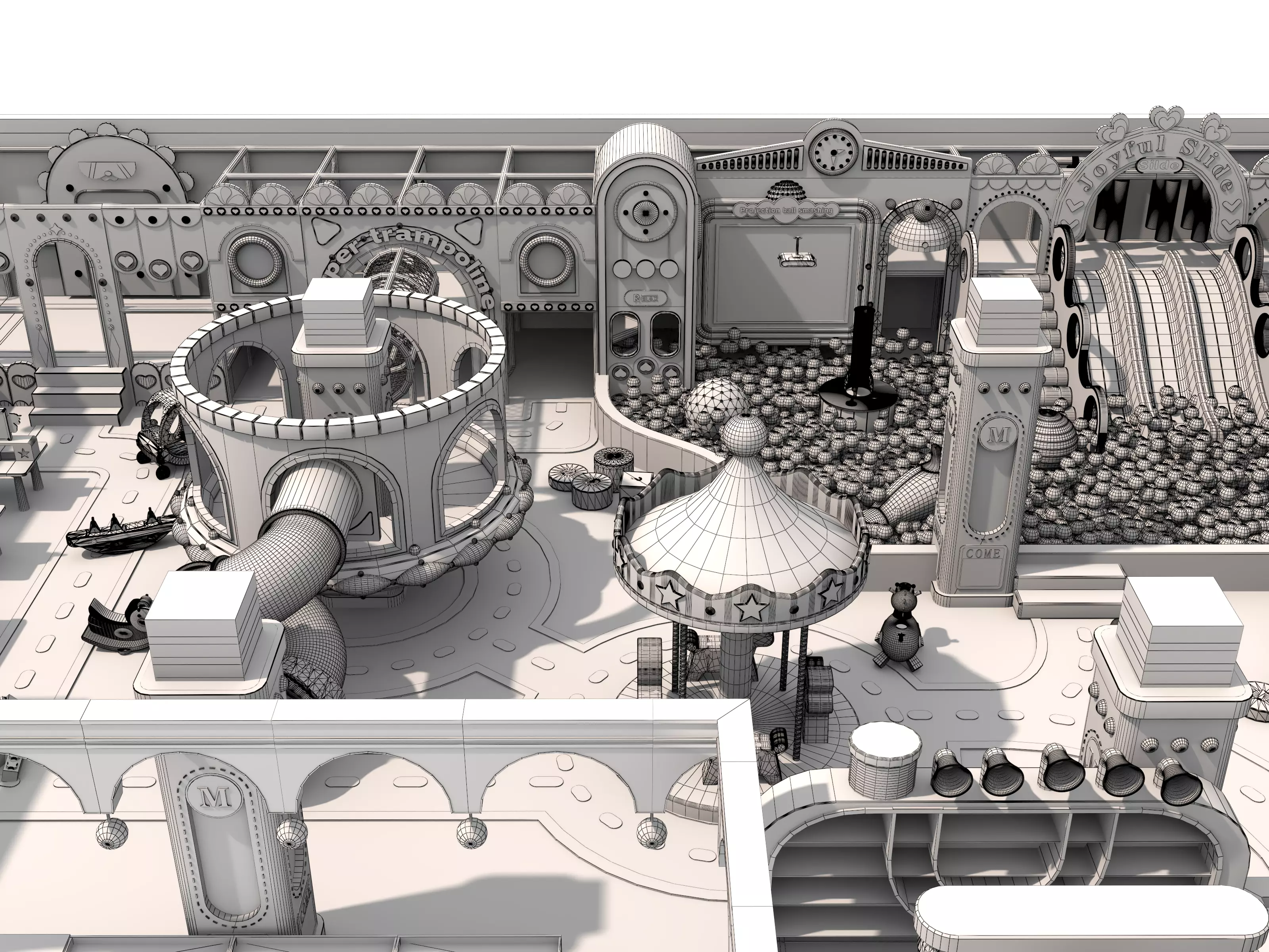 Children playground04 Low-poly 3D model_26