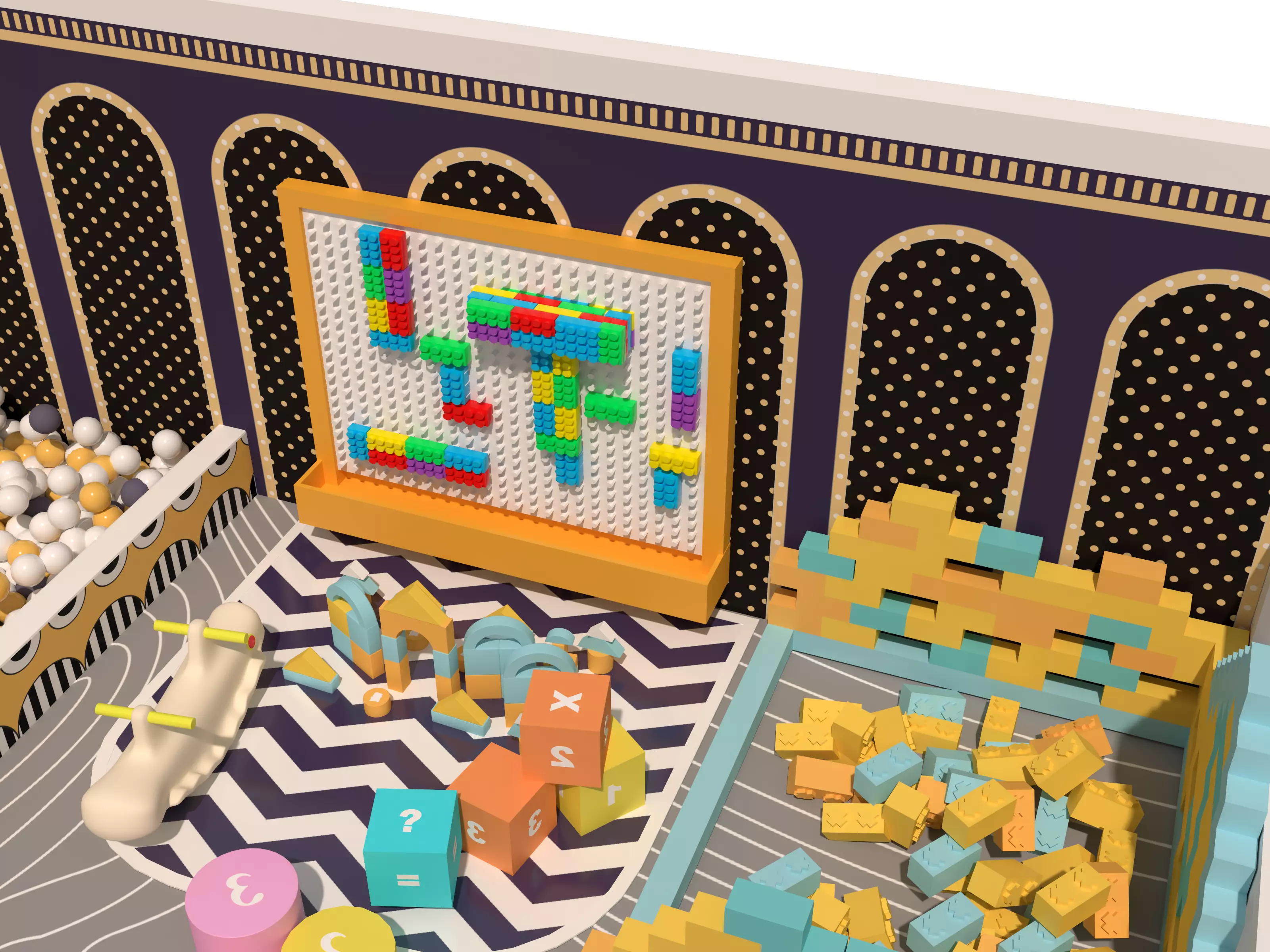 Children playground04 Low-poly 3D model_15