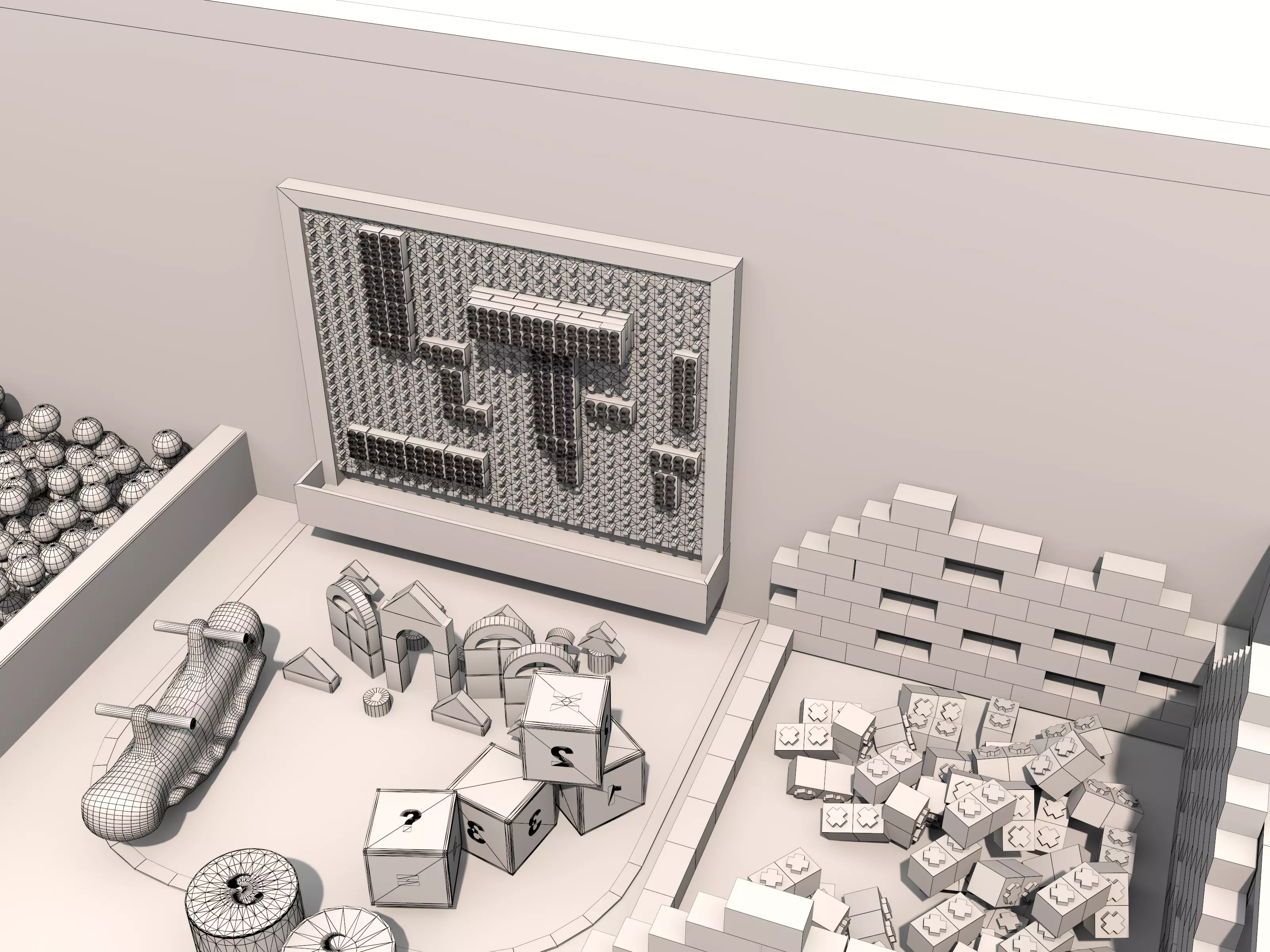 Children playground04 Low-poly 3D model_17