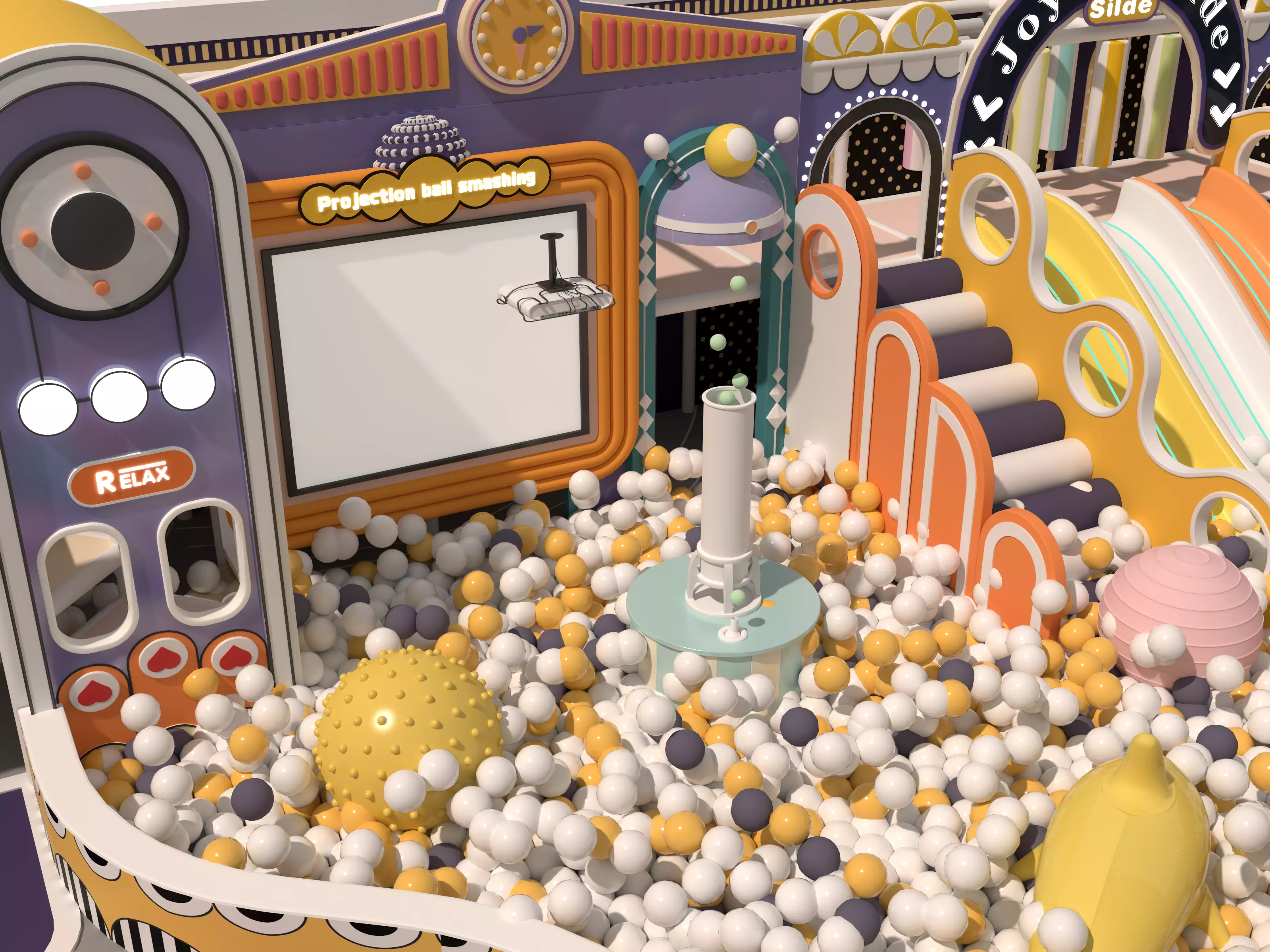 Children playground04 Low-poly 3D model_11