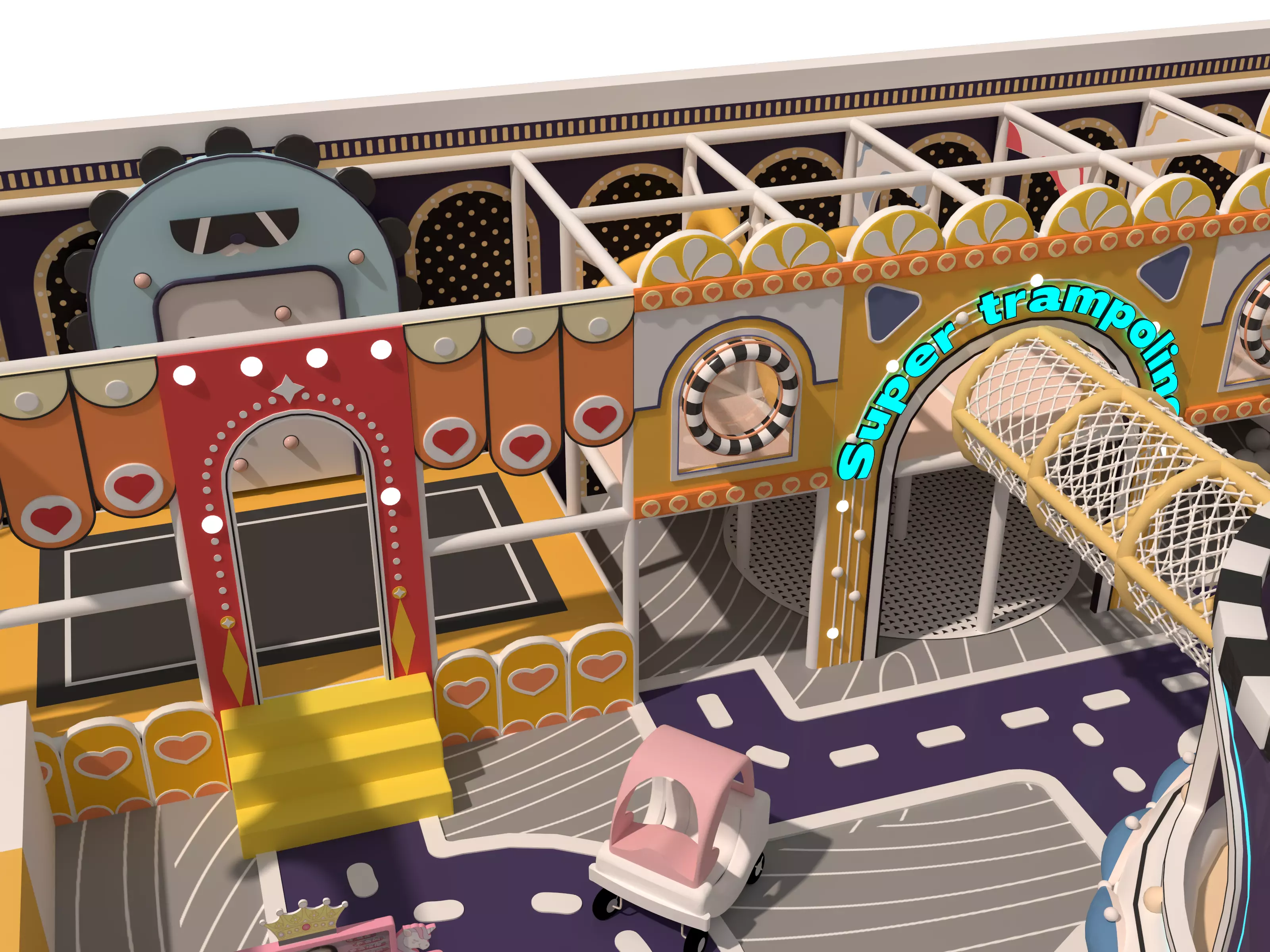 Children playground04 Low-poly 3D model_3