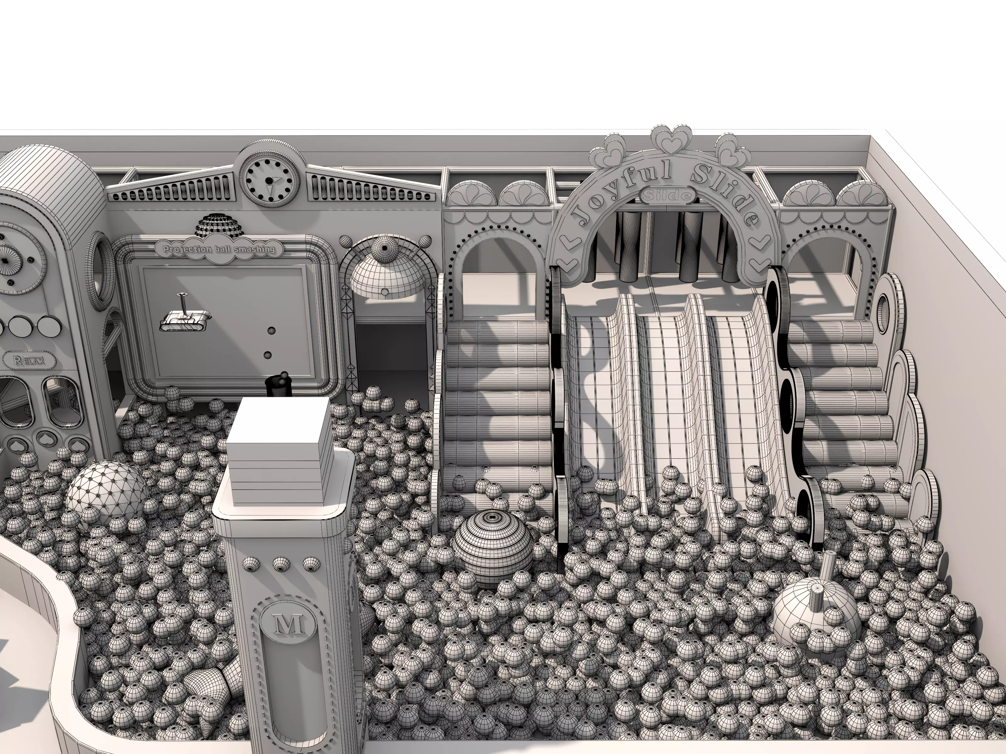 Children playground04 Low-poly 3D model_24