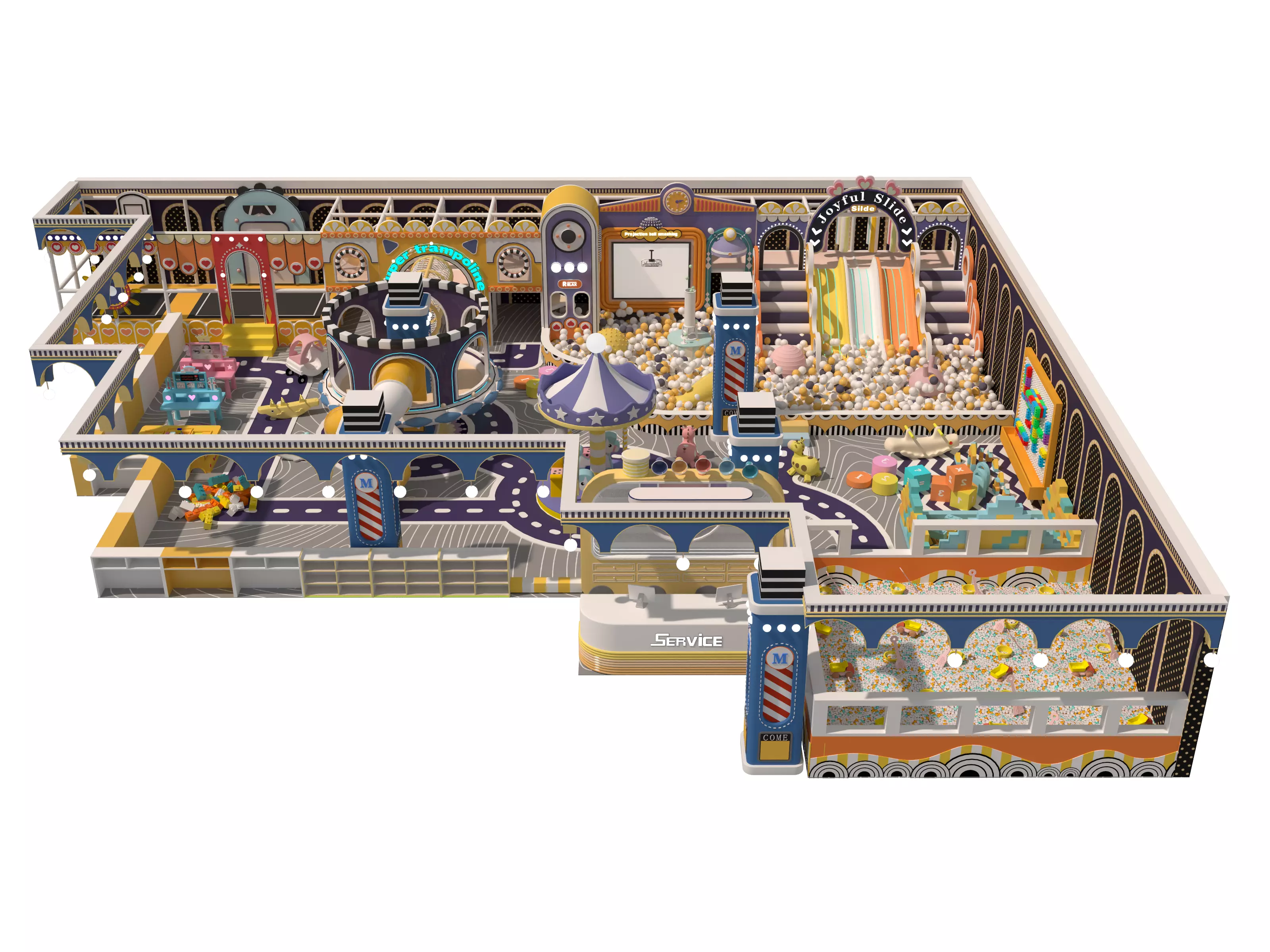 Children playground04 Low-poly 3D model_1