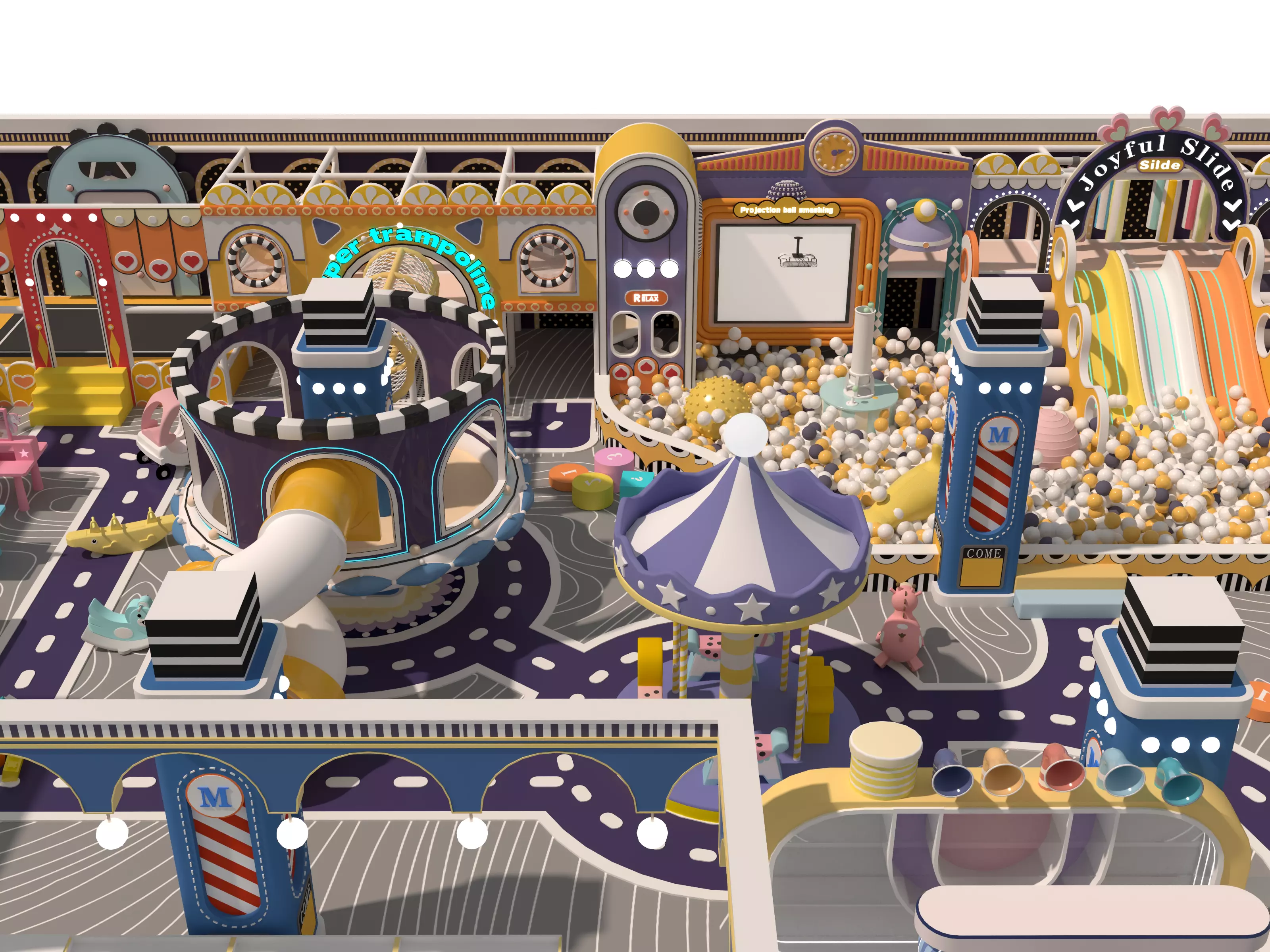 Children playground04 Low-poly 3D model_7