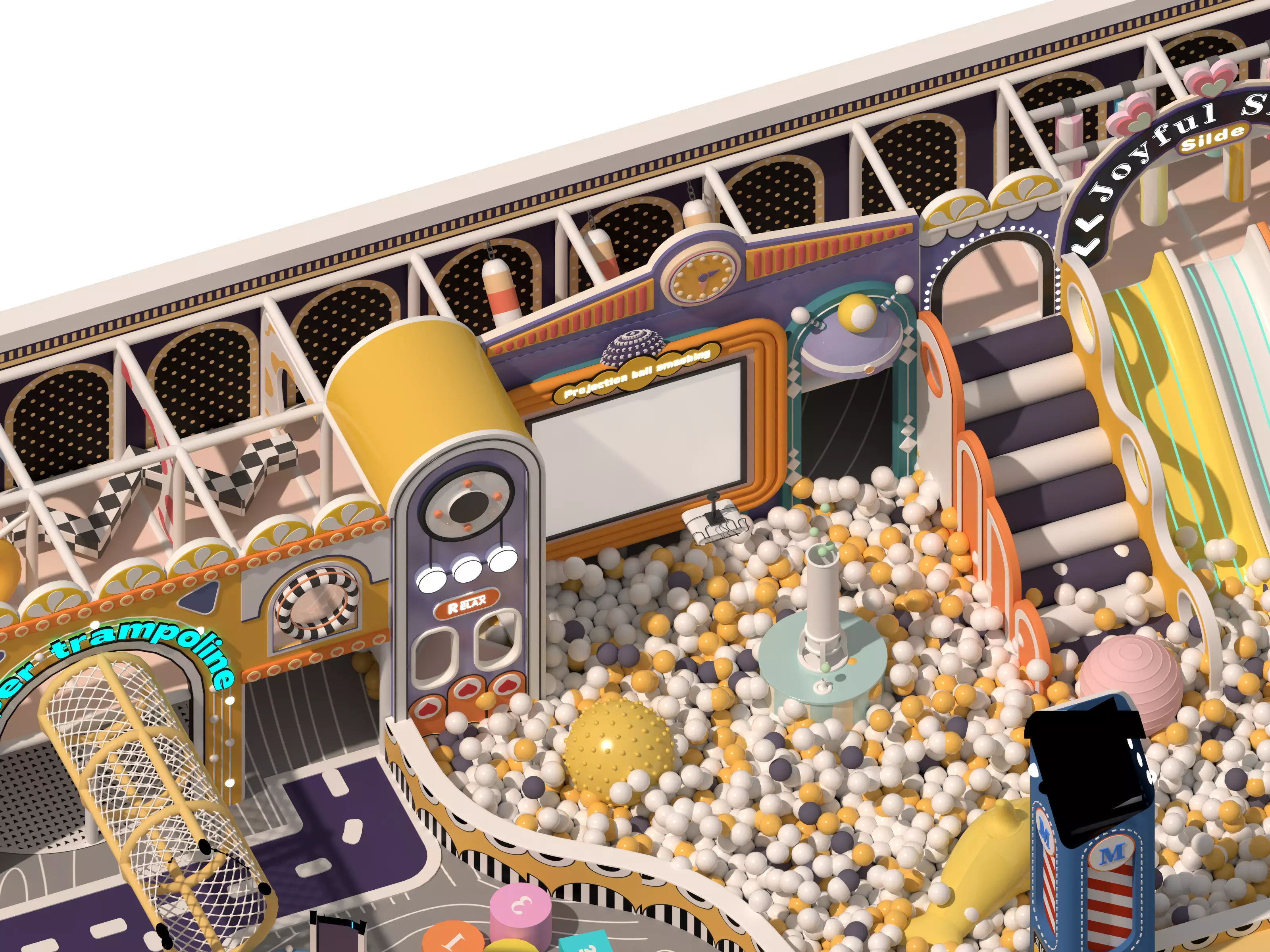 Children playground04 Low-poly 3D model_9